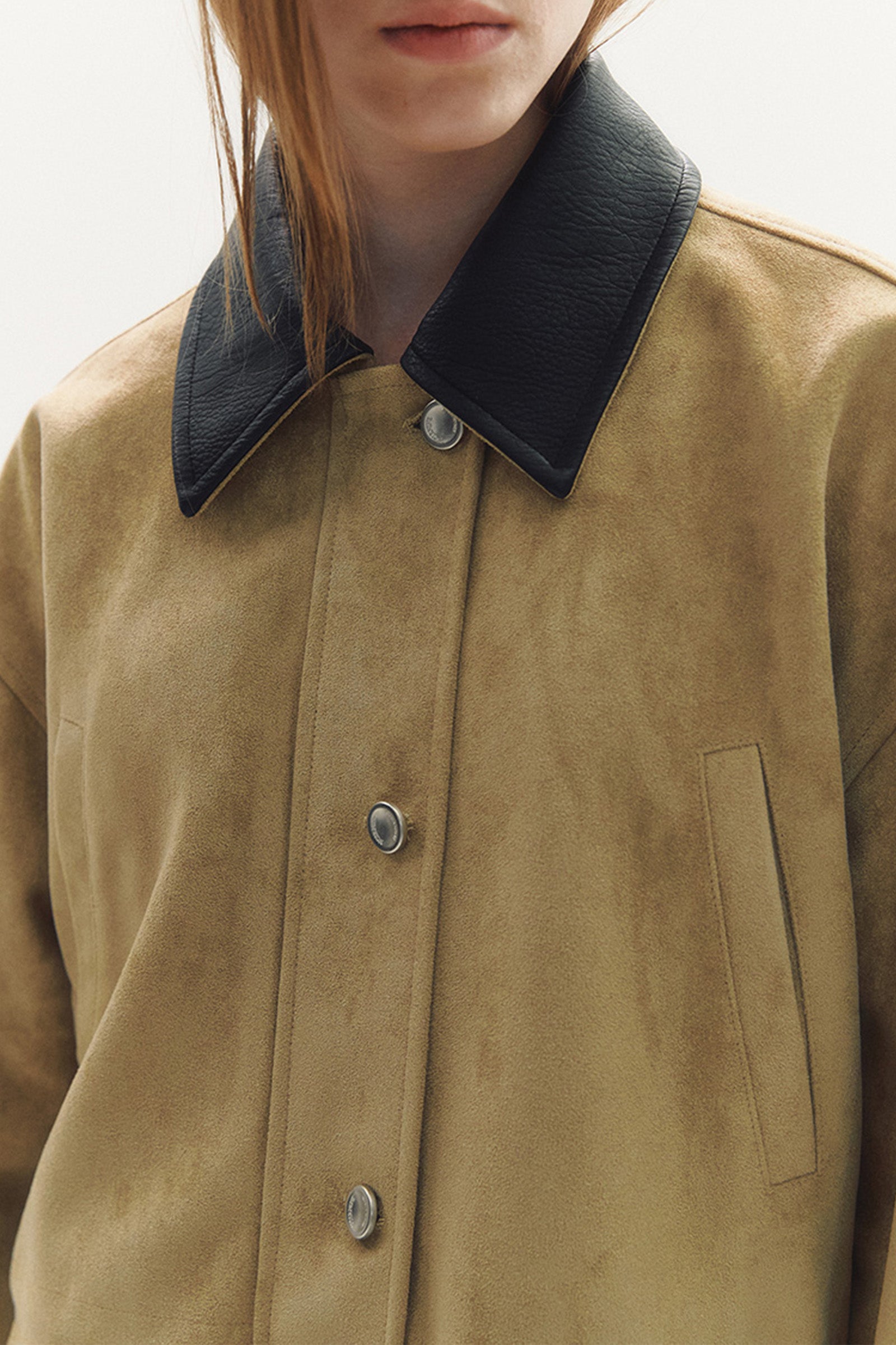 SUEDE WORK JACKET_BEIGE