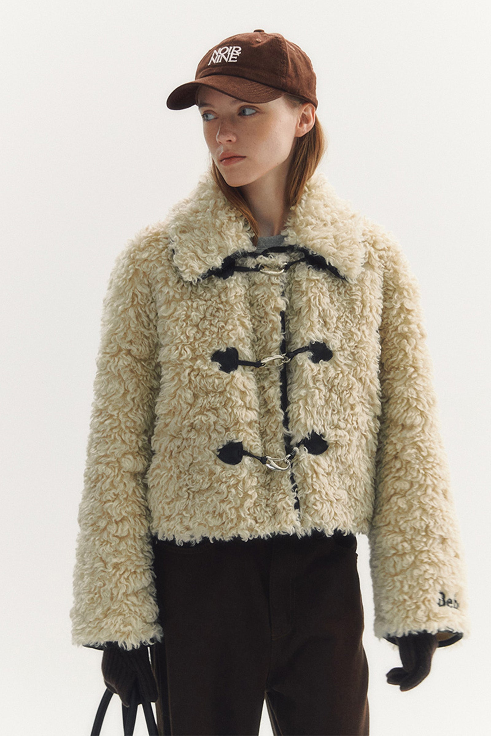 BÉBÉ FUR SHEARING JACKET_BEIGE