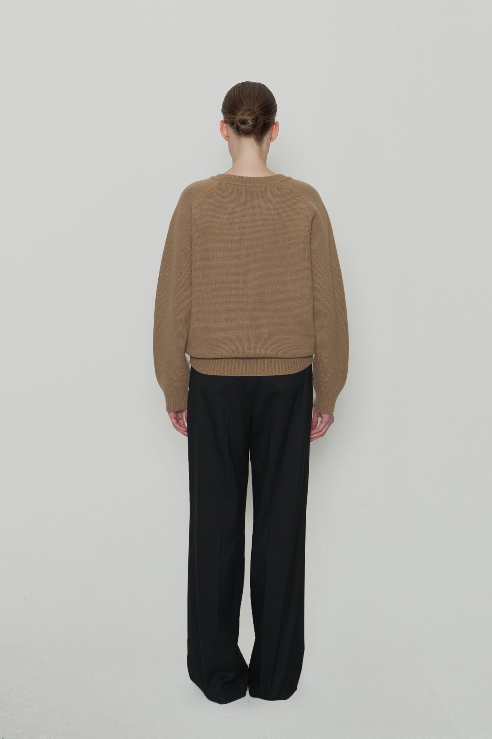 CASHMERE MOSS ROUND KNIT_BEIGE