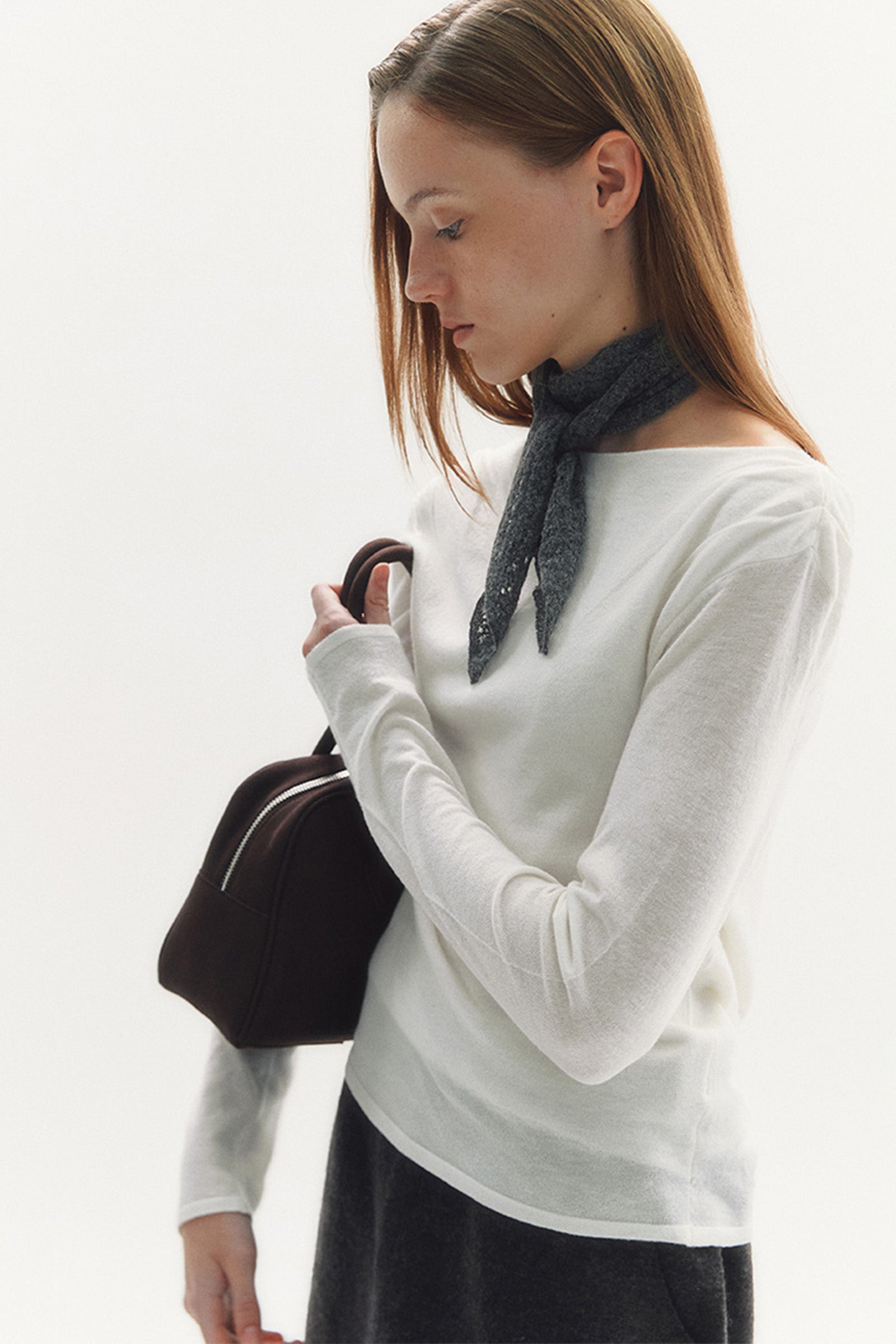 BOAT NECK KNIT_IVORY