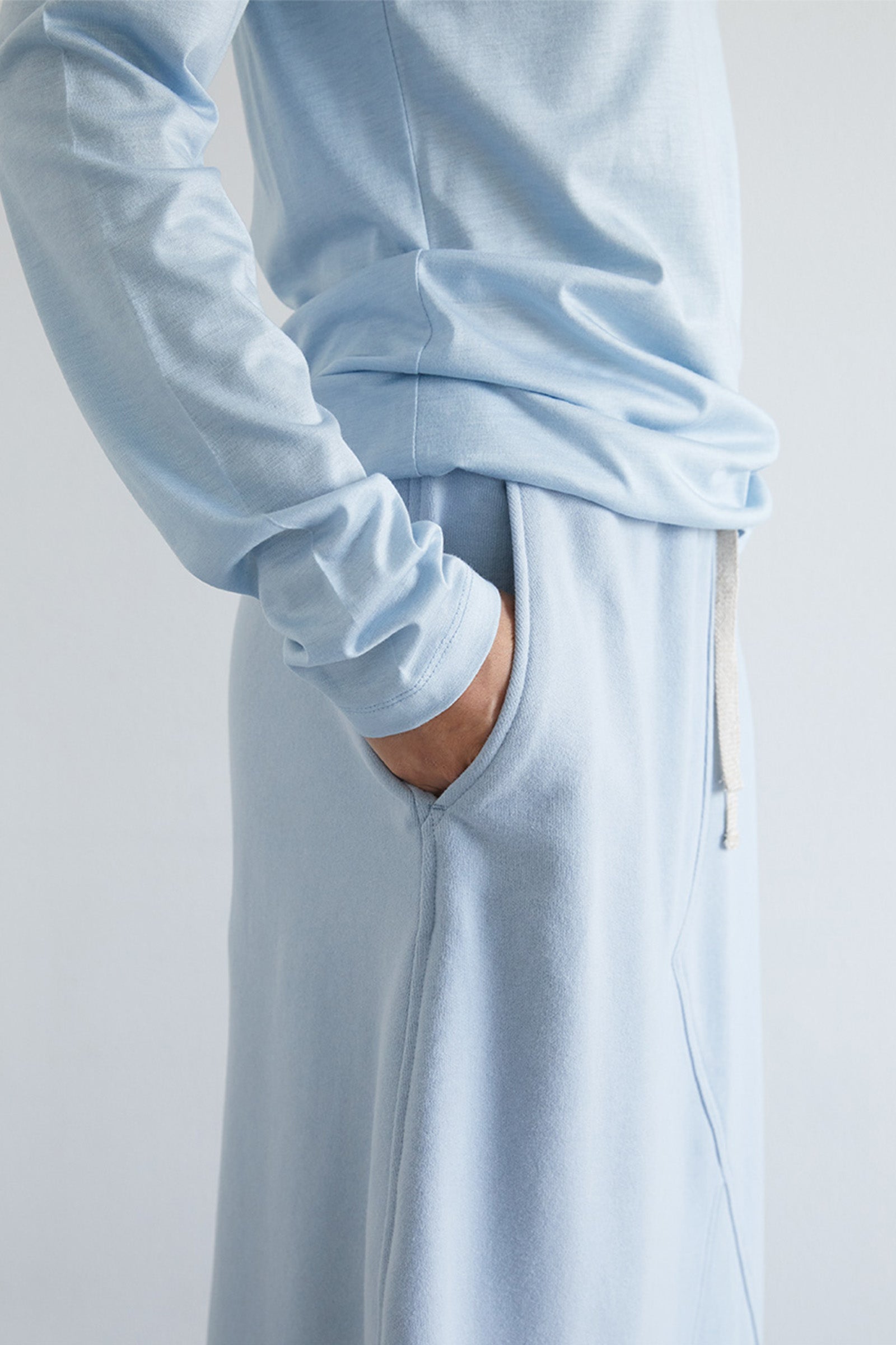 VINTAGE TERRY SKIRT_LIGHT BLUE