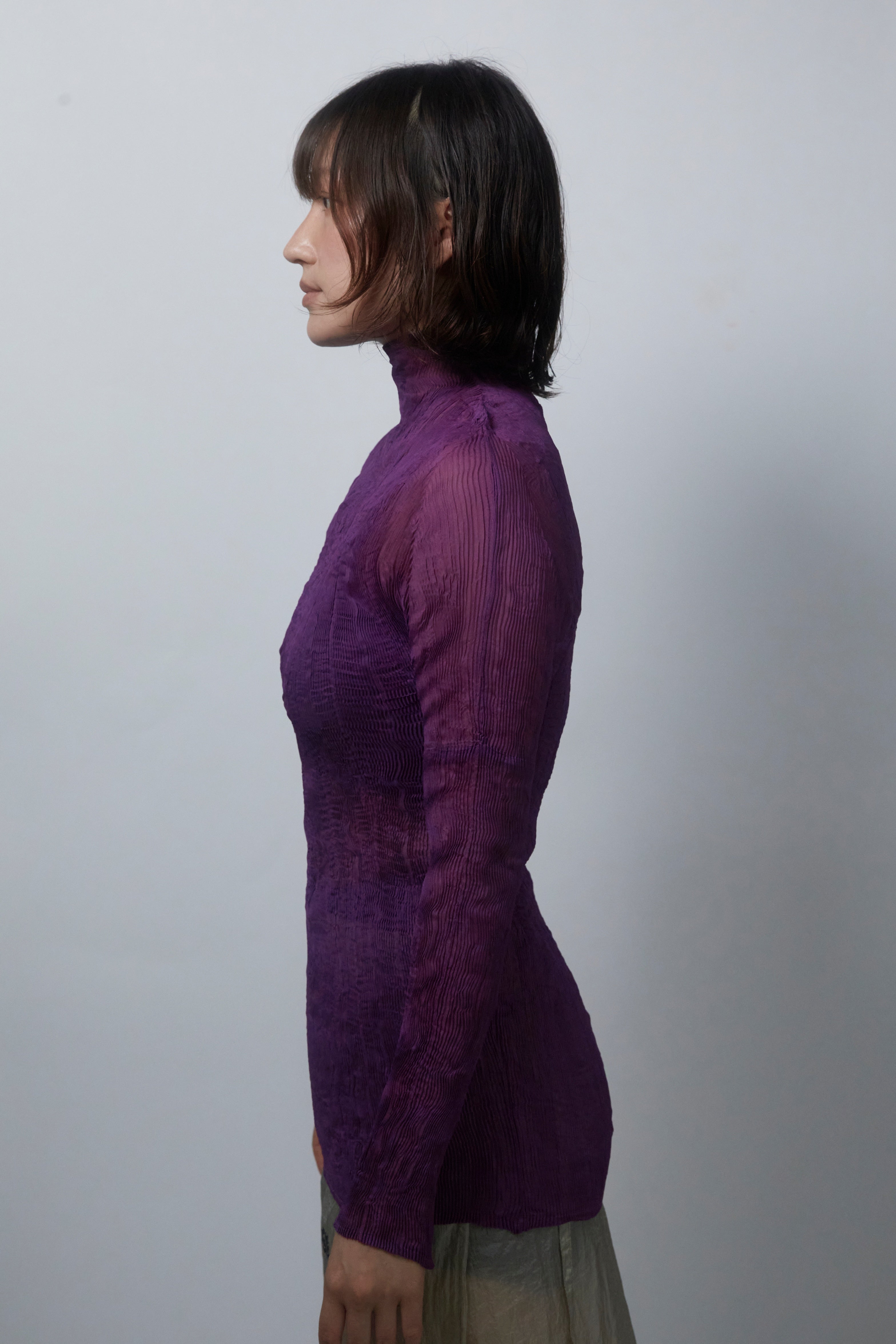 25SS GAZI WRINKLE HIGHNECK_PURPLE