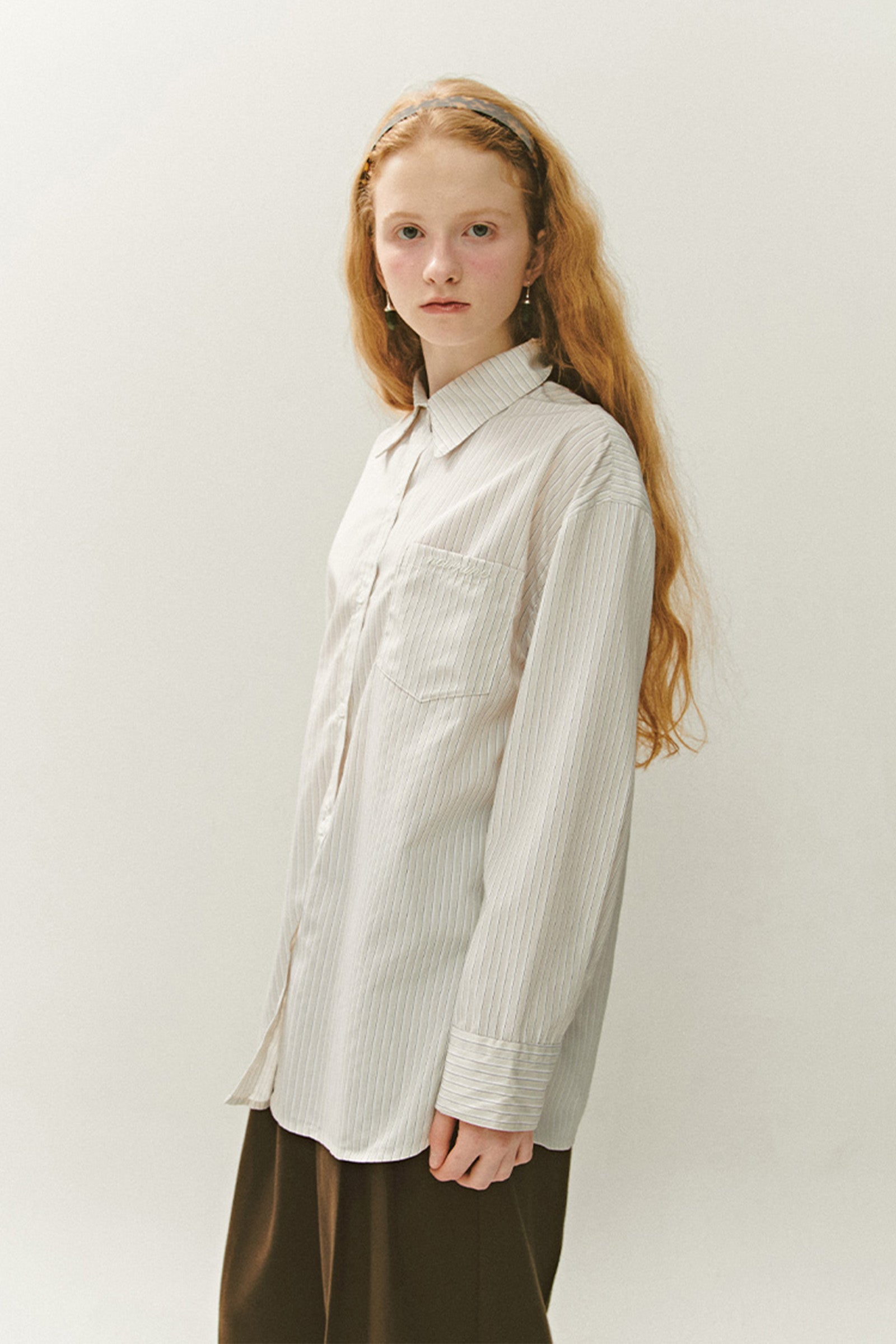 MULTI STRIPE COTTON SHIRTS_BEIGE