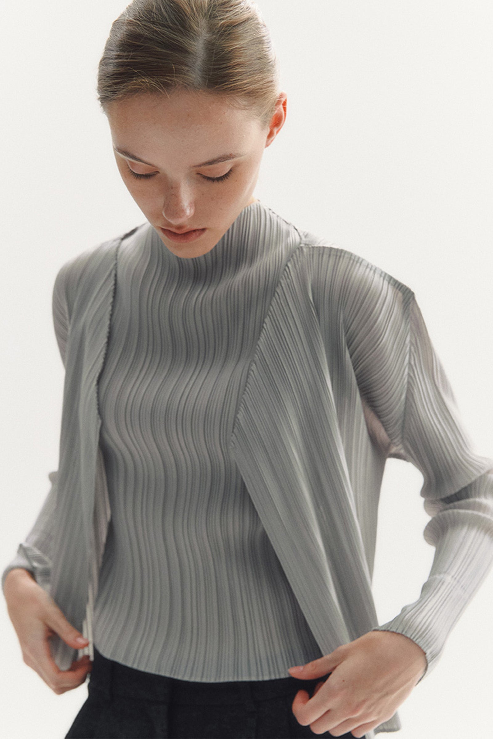 MODERN PLEATS SET_GREY