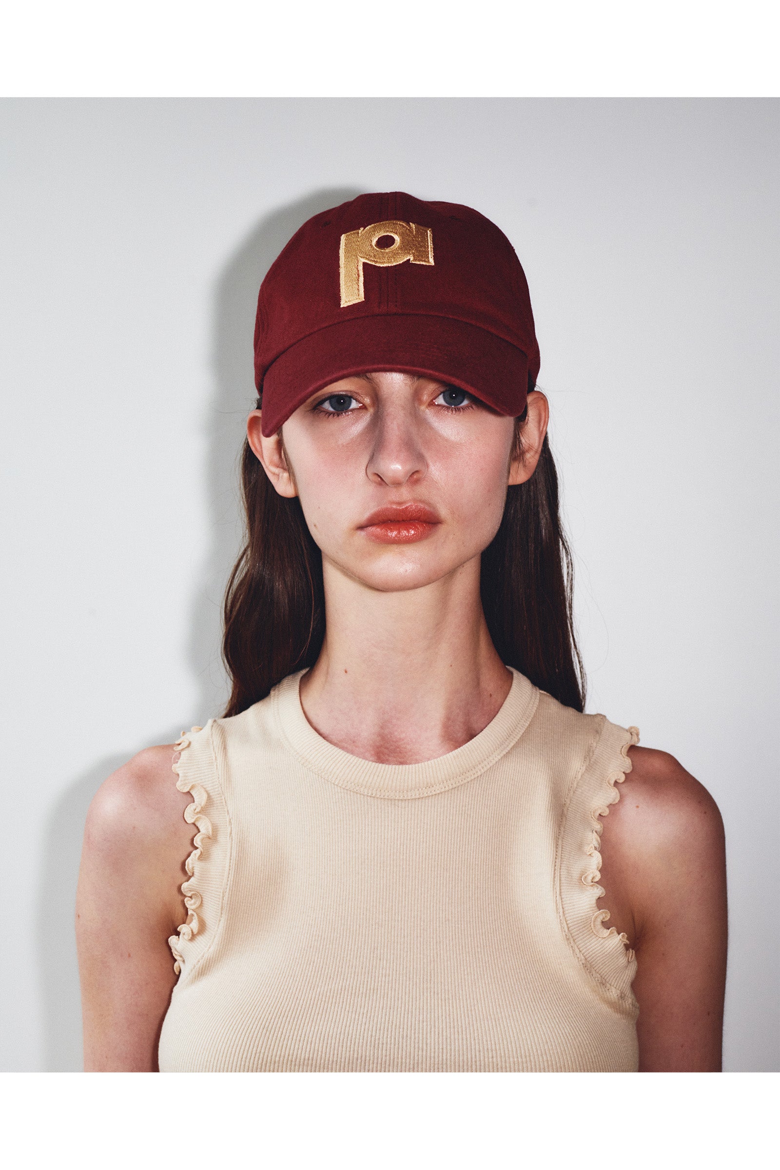 LOGO BALL CAP_DEEP RED