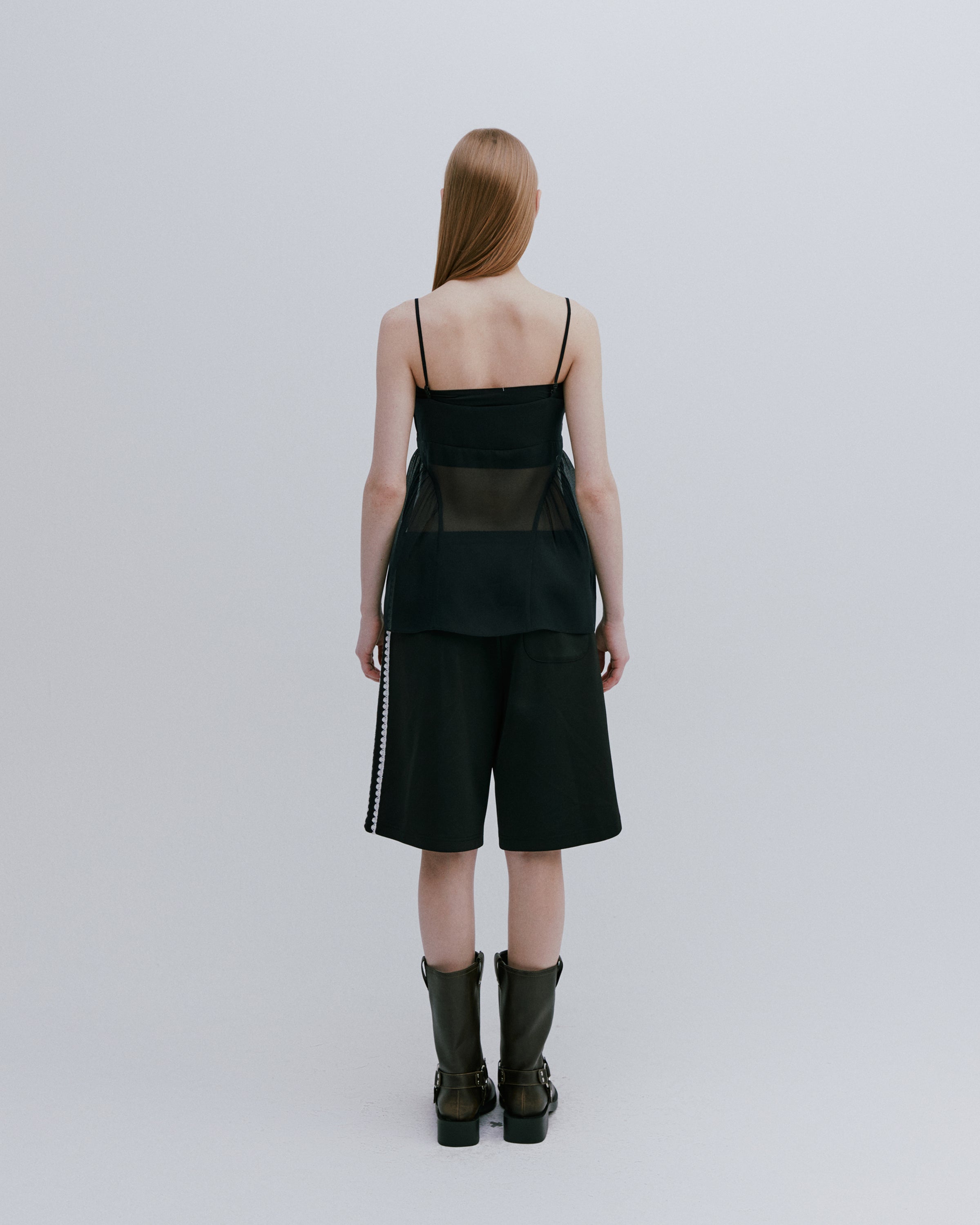 PE25 BLOUSE BOUFFANTE SANS MANCHES EN ORGANZA_BLANC