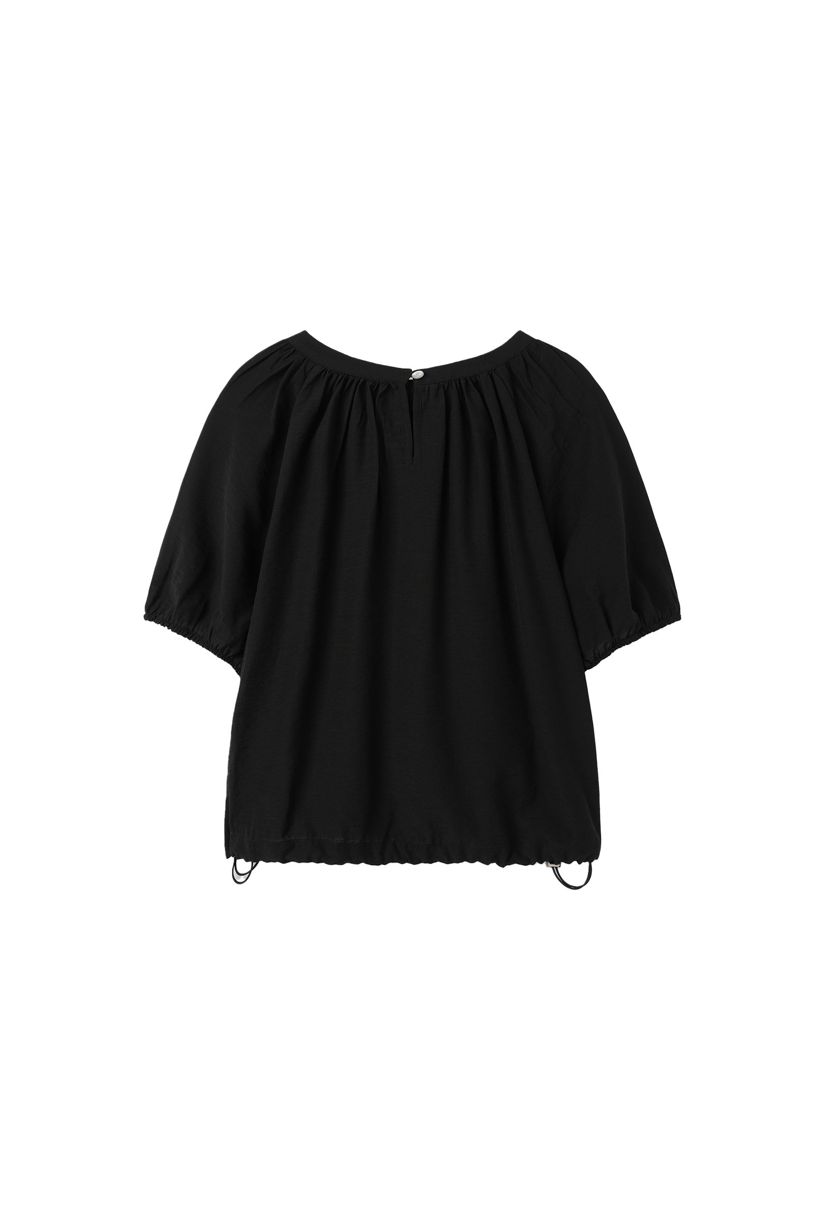 CHEMISE RAGLAN FRONCÉE_NOIR