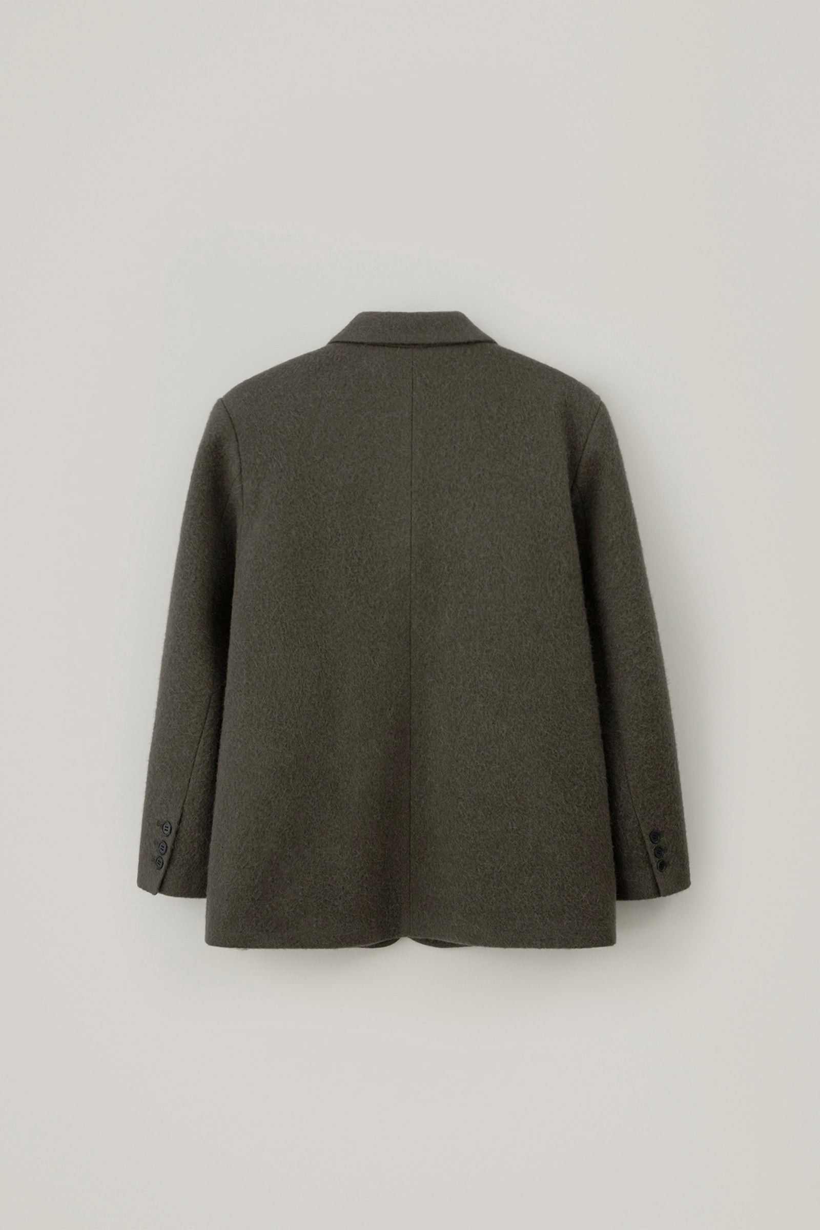 ALPACA HEAVY BLAZER COAT_KHAKI