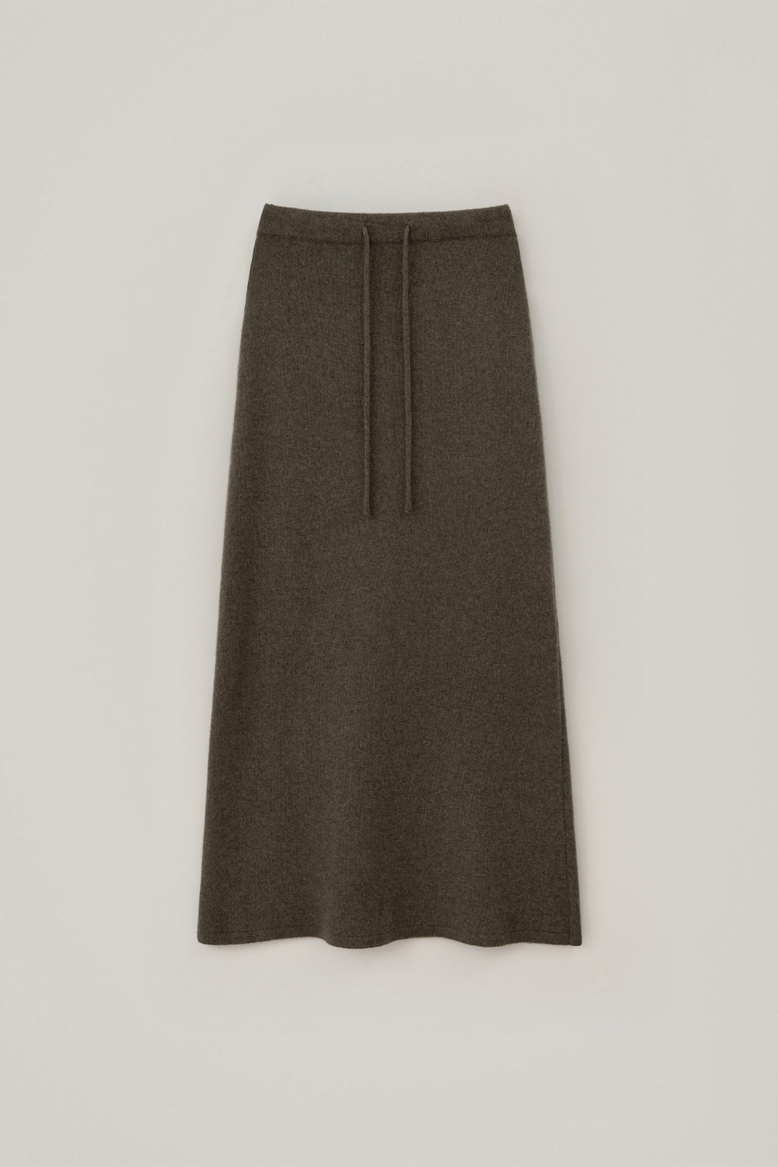 DAS WOOL KNIT SKIRT_BROWN