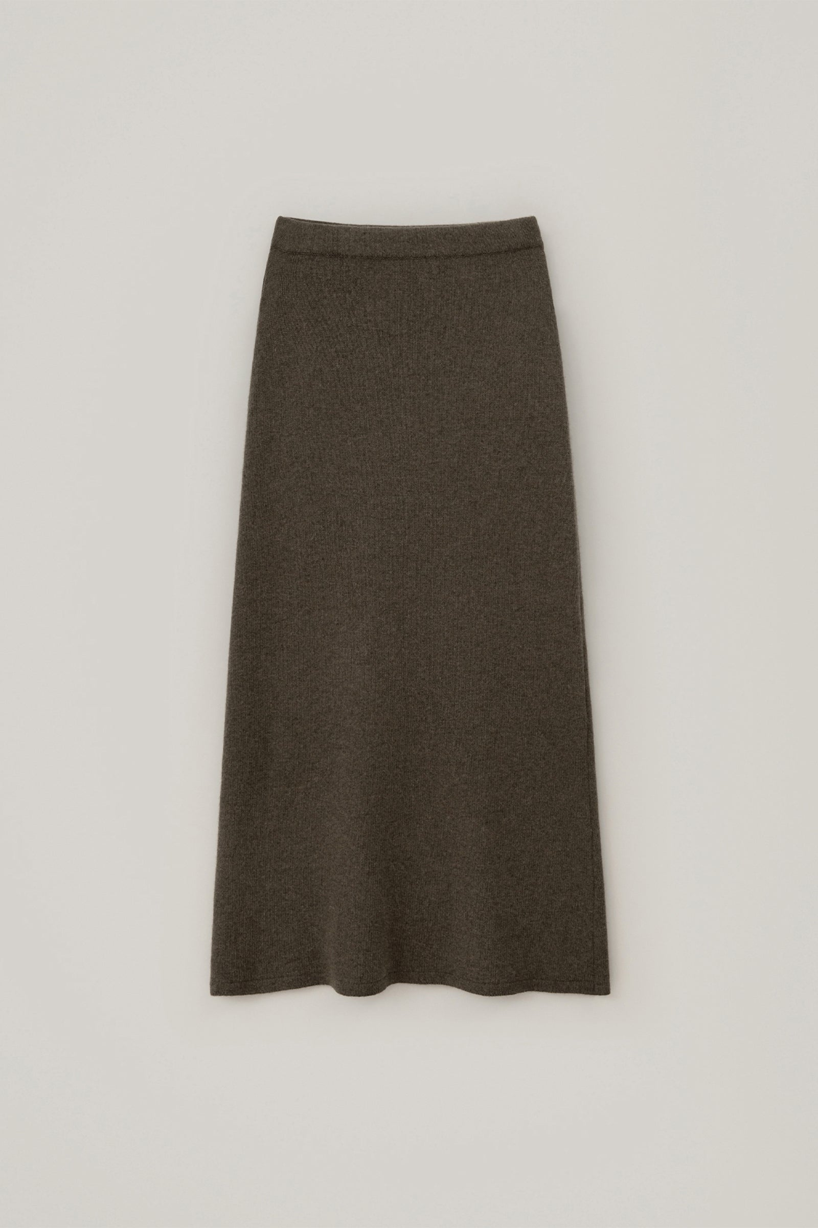 DAS WOOL KNIT SKIRT_BROWN