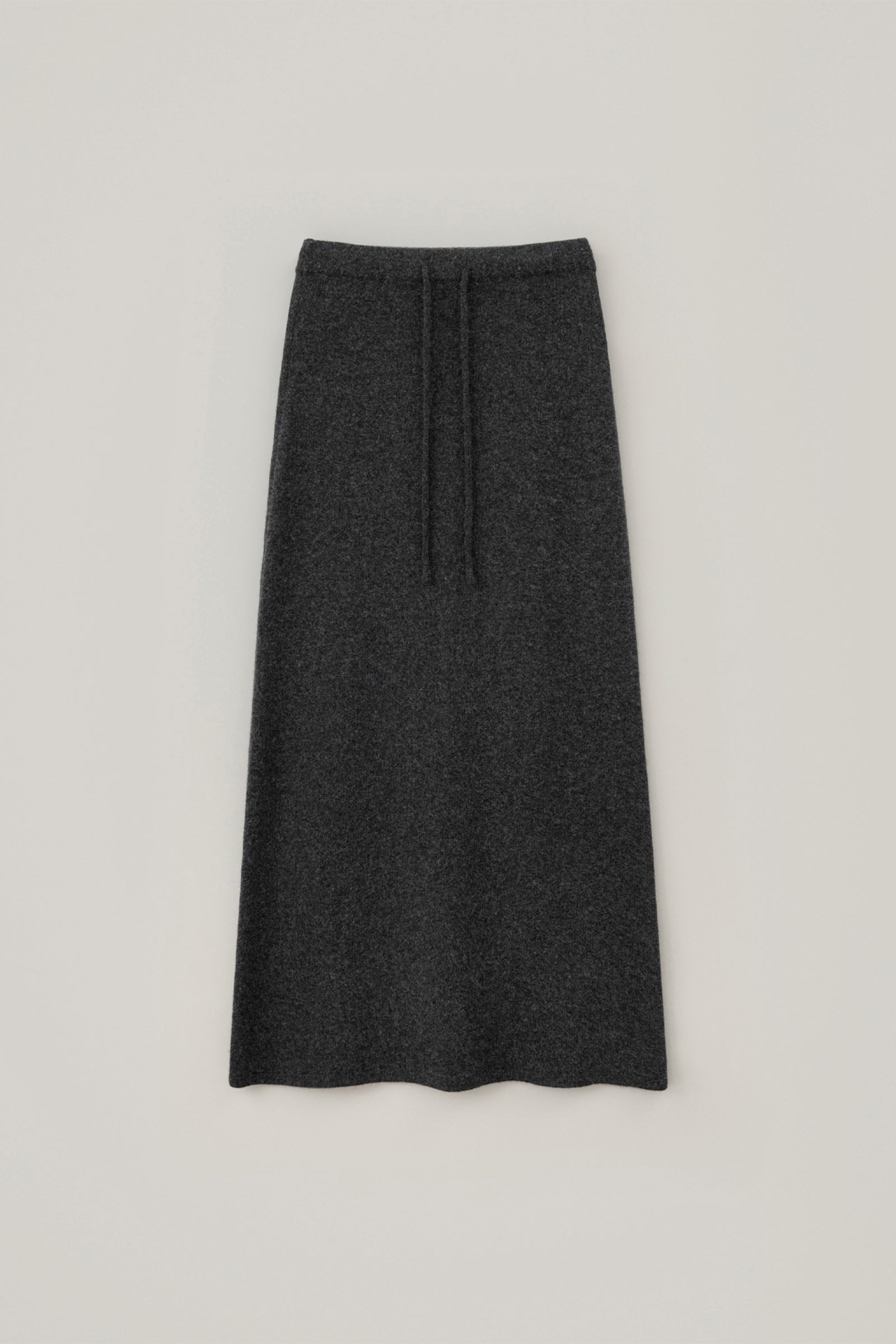 DAS WOOL KNIT SKIRT_CHARCOAL