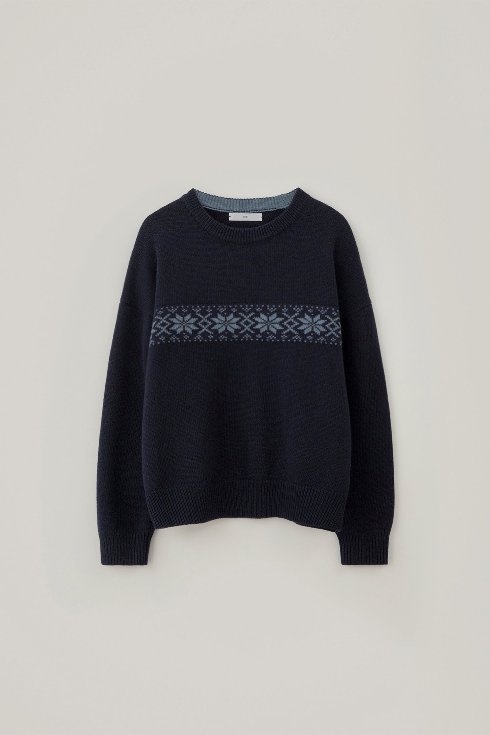 NORDIC WOOL KNIT_NAVY