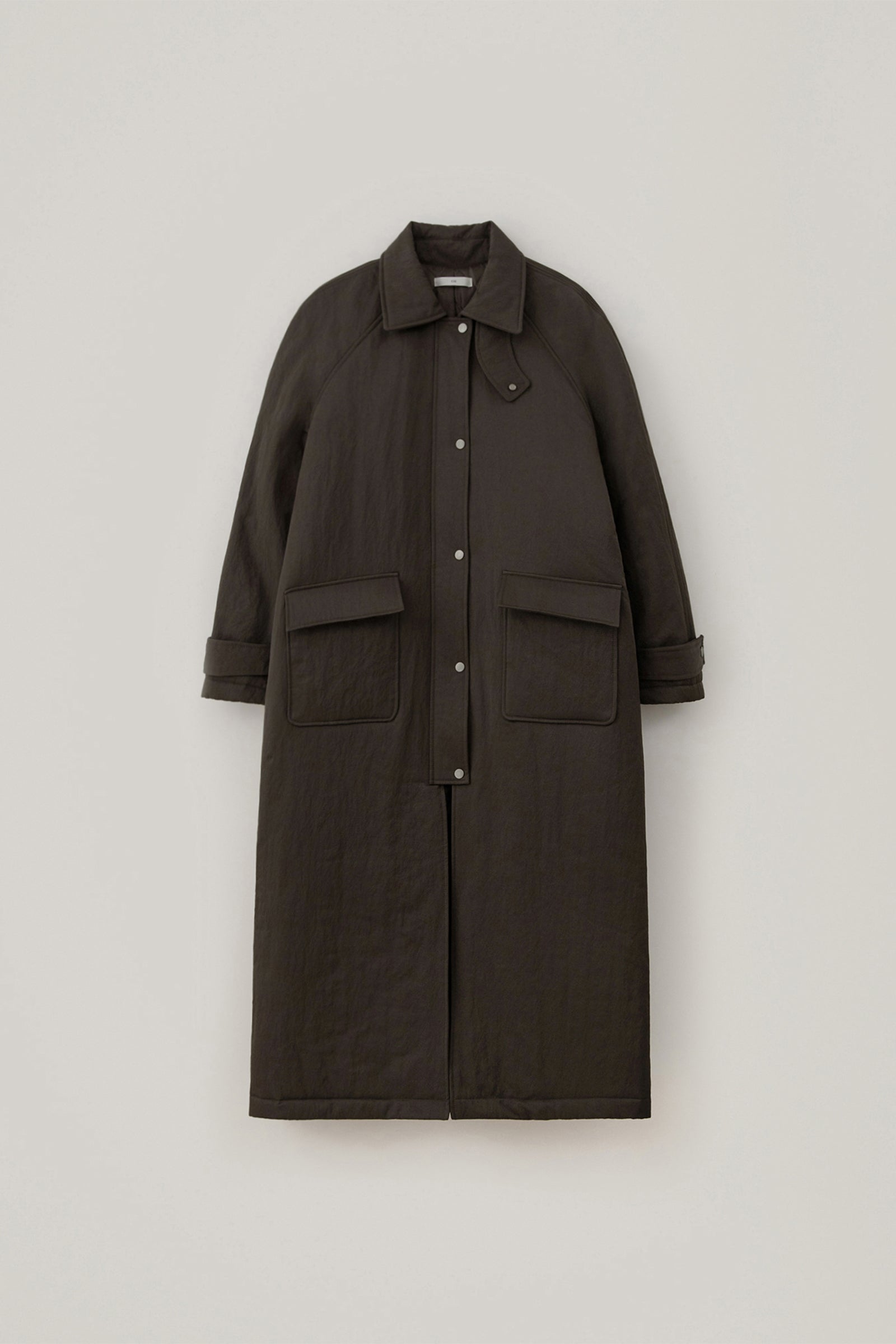 PADDED BALMACAAN COAT_DARK BROWN