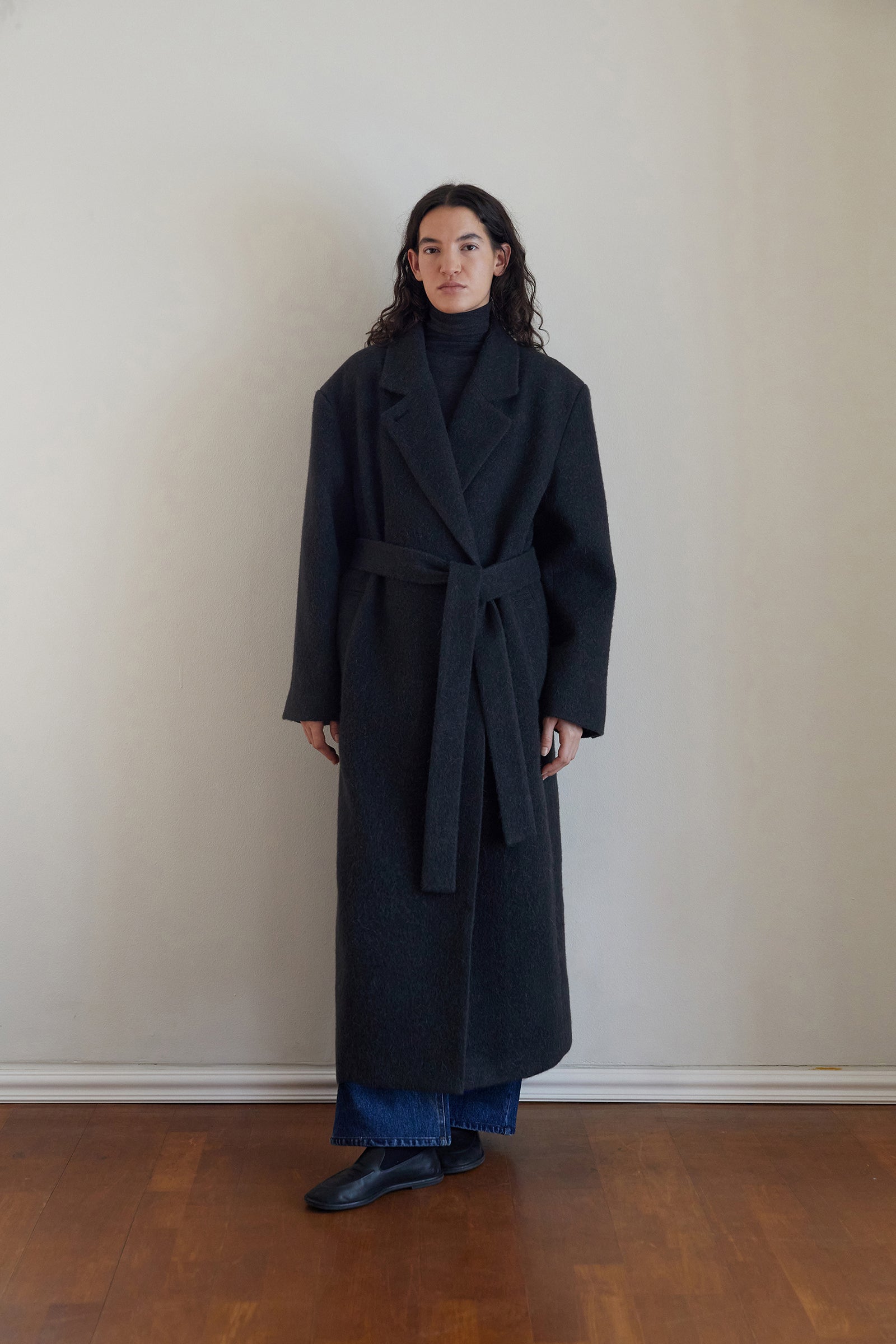 ALPACA DOUBLE COAT_CHARCOAL