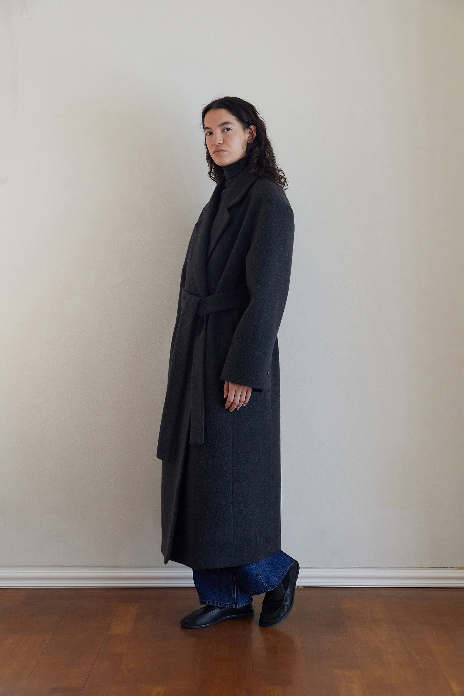ALPACA DOUBLE COAT_CHARCOAL