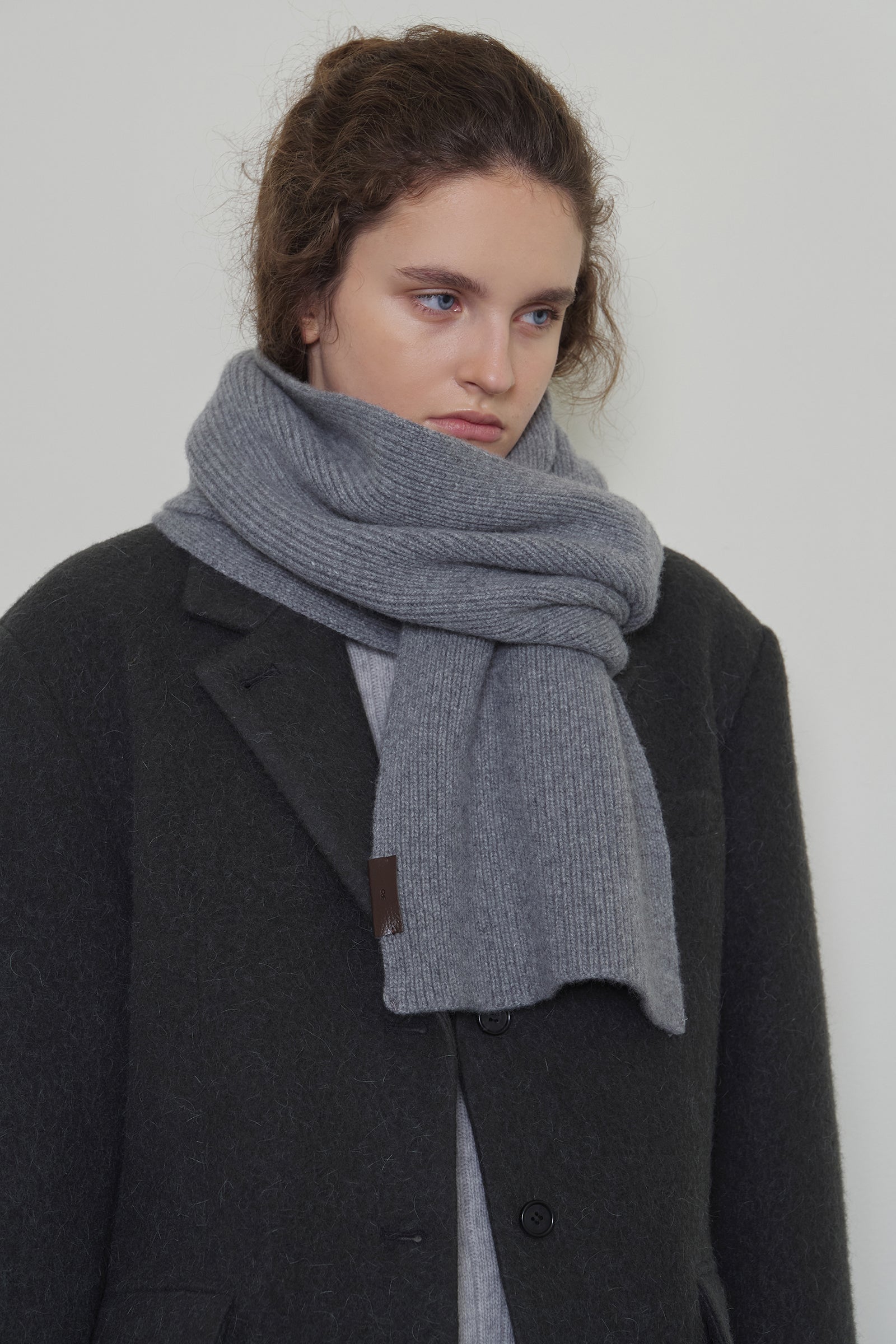 BASIC WOOL SCARF_GREY