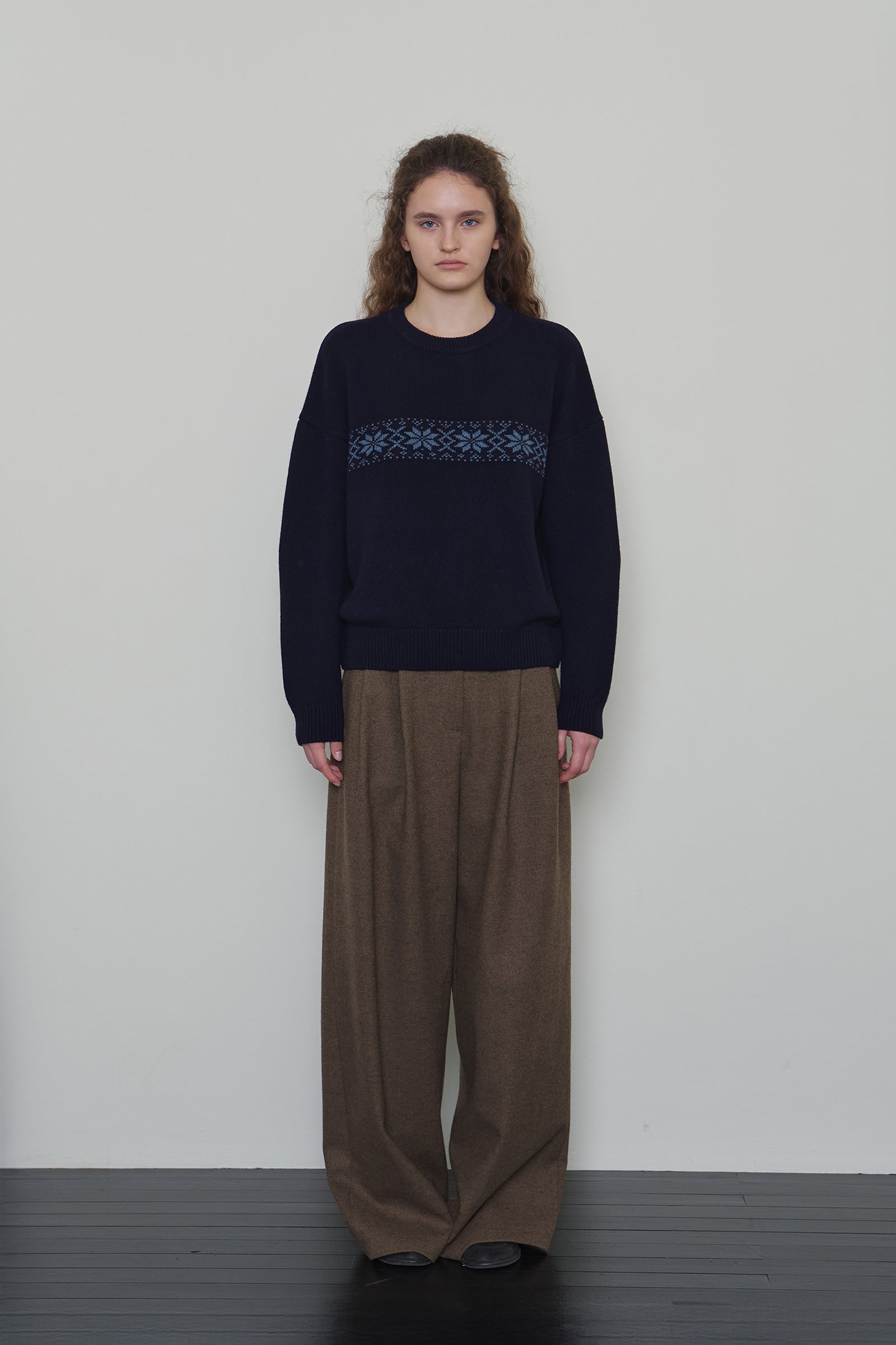 NORDIC WOOL KNIT_NAVY