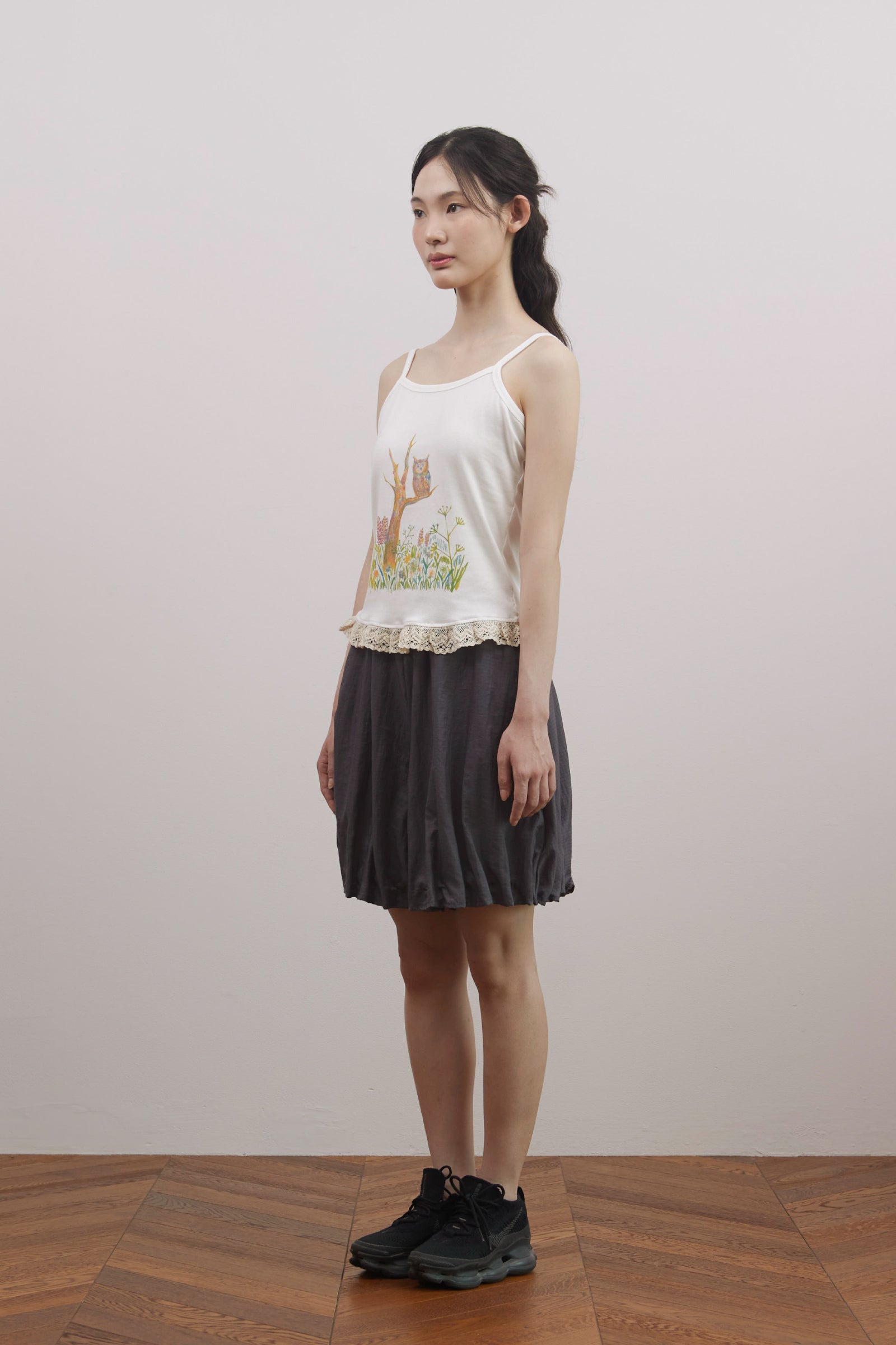 ‘ARISE' LACE TANK_IVORY