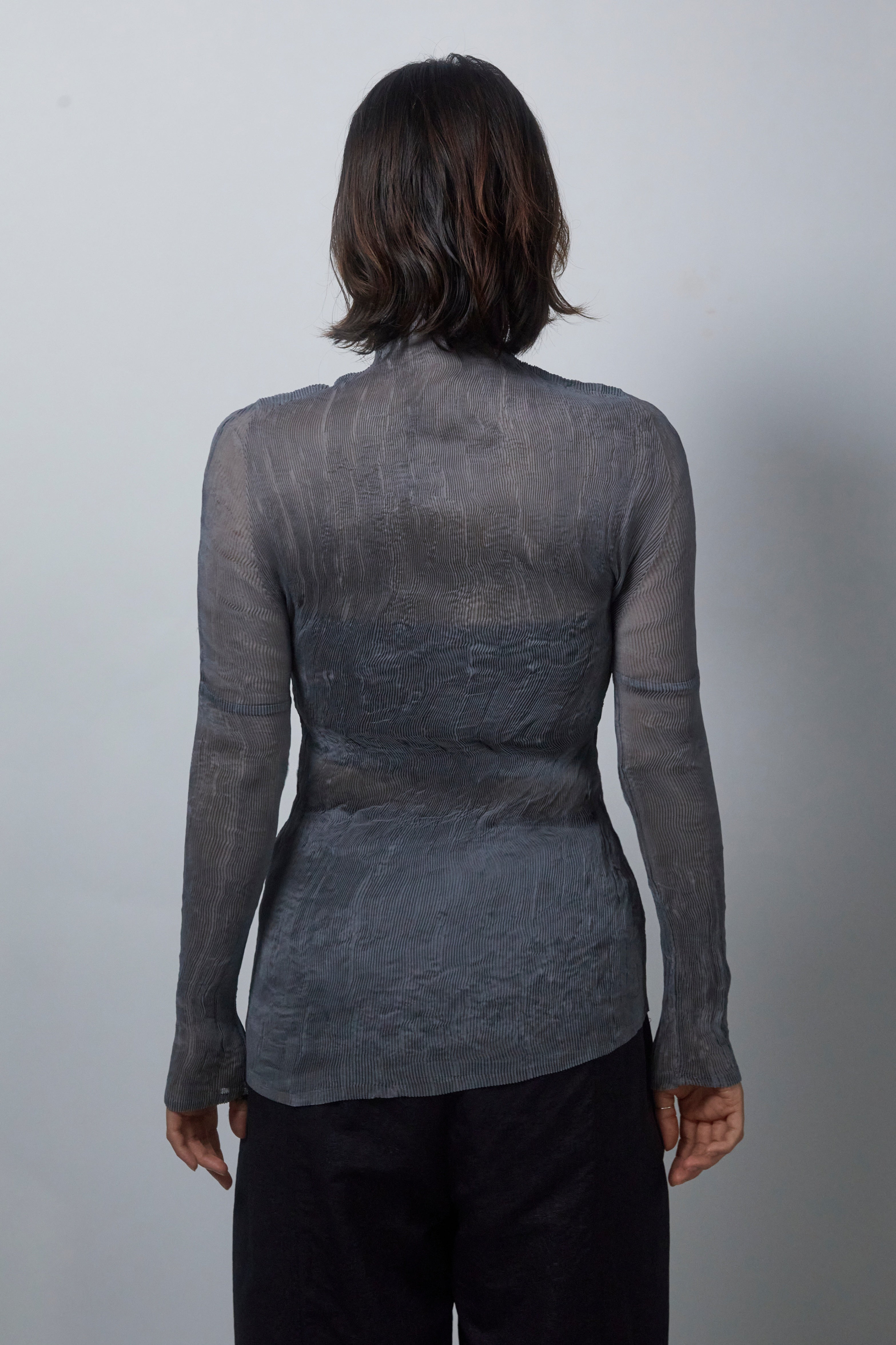 25SS GAZI WRINKLE HIGHNECK_GREY