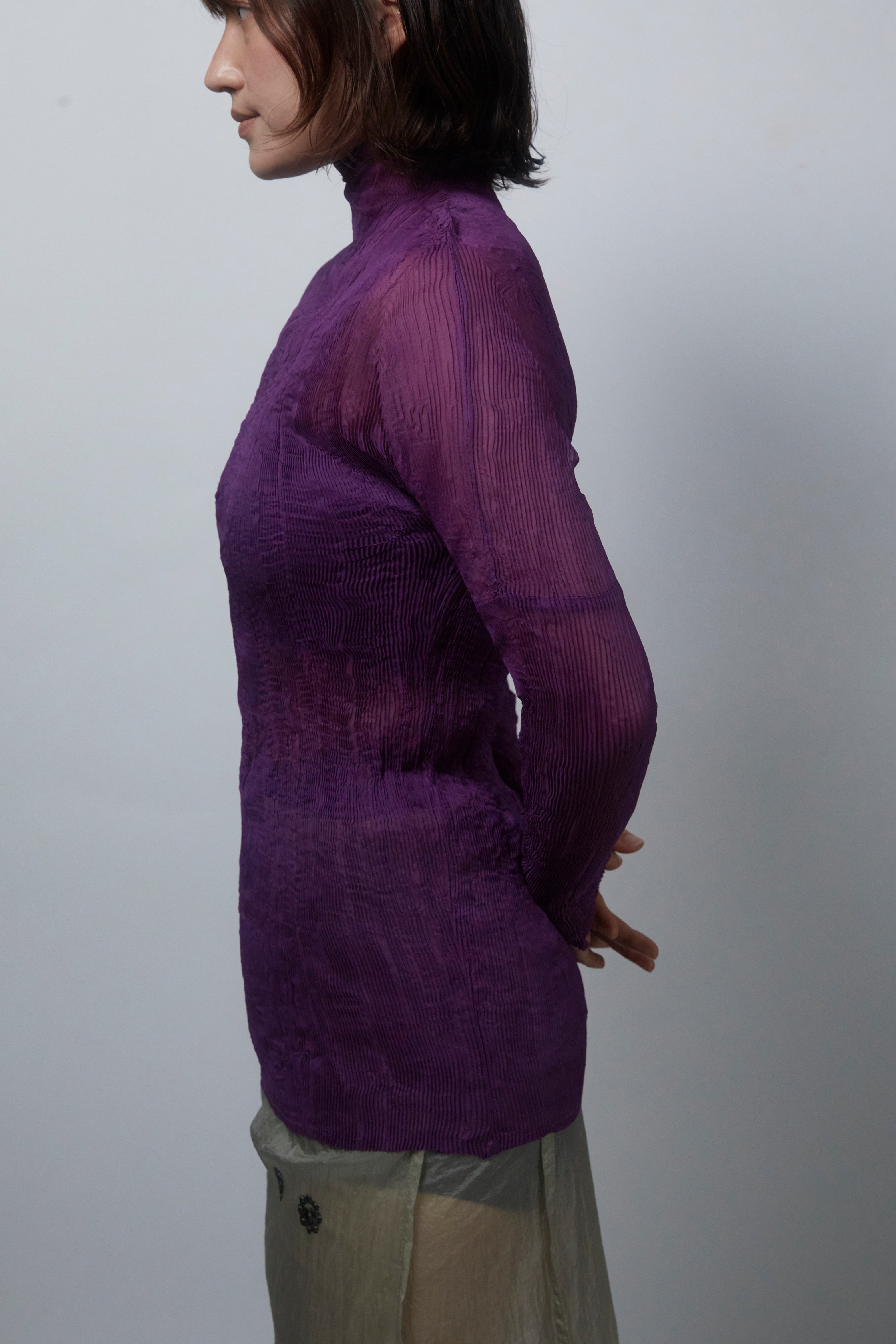 25SS GAZI WRINKLE HIGHNECK_PURPLE