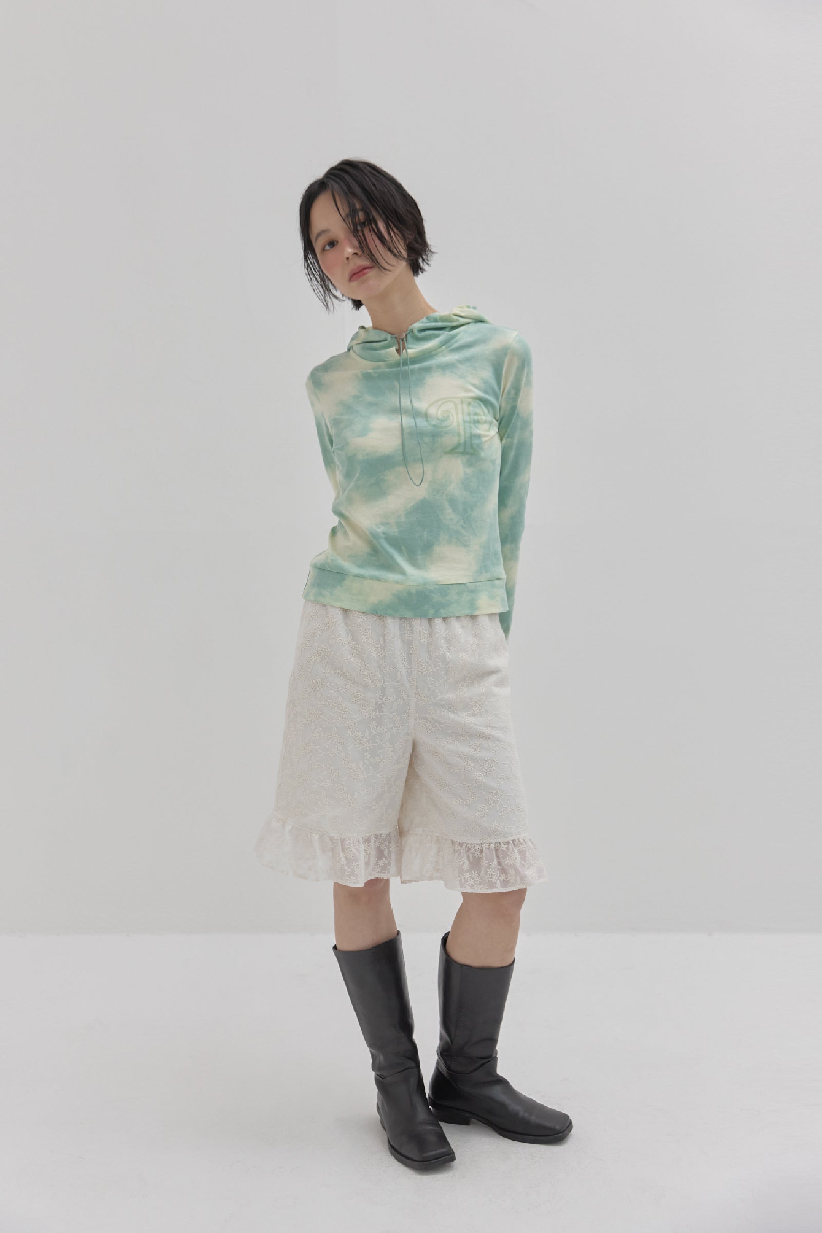 EMBROIDERED MIDI PANTS_ IVORY