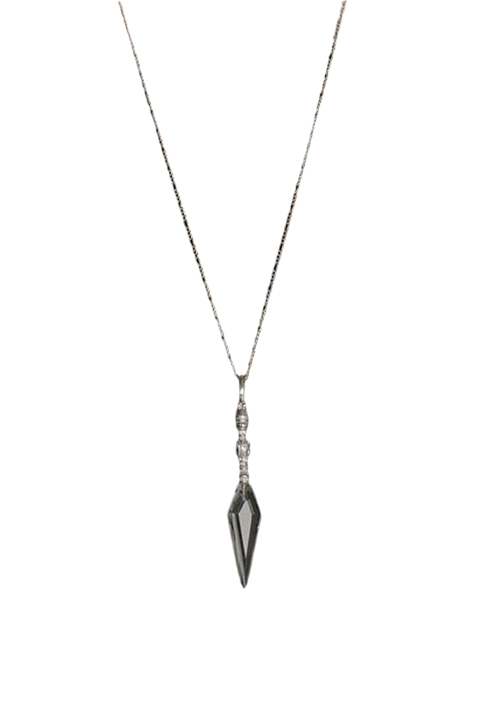COLLIER ÉPÉE CRISTAL_ARGENT