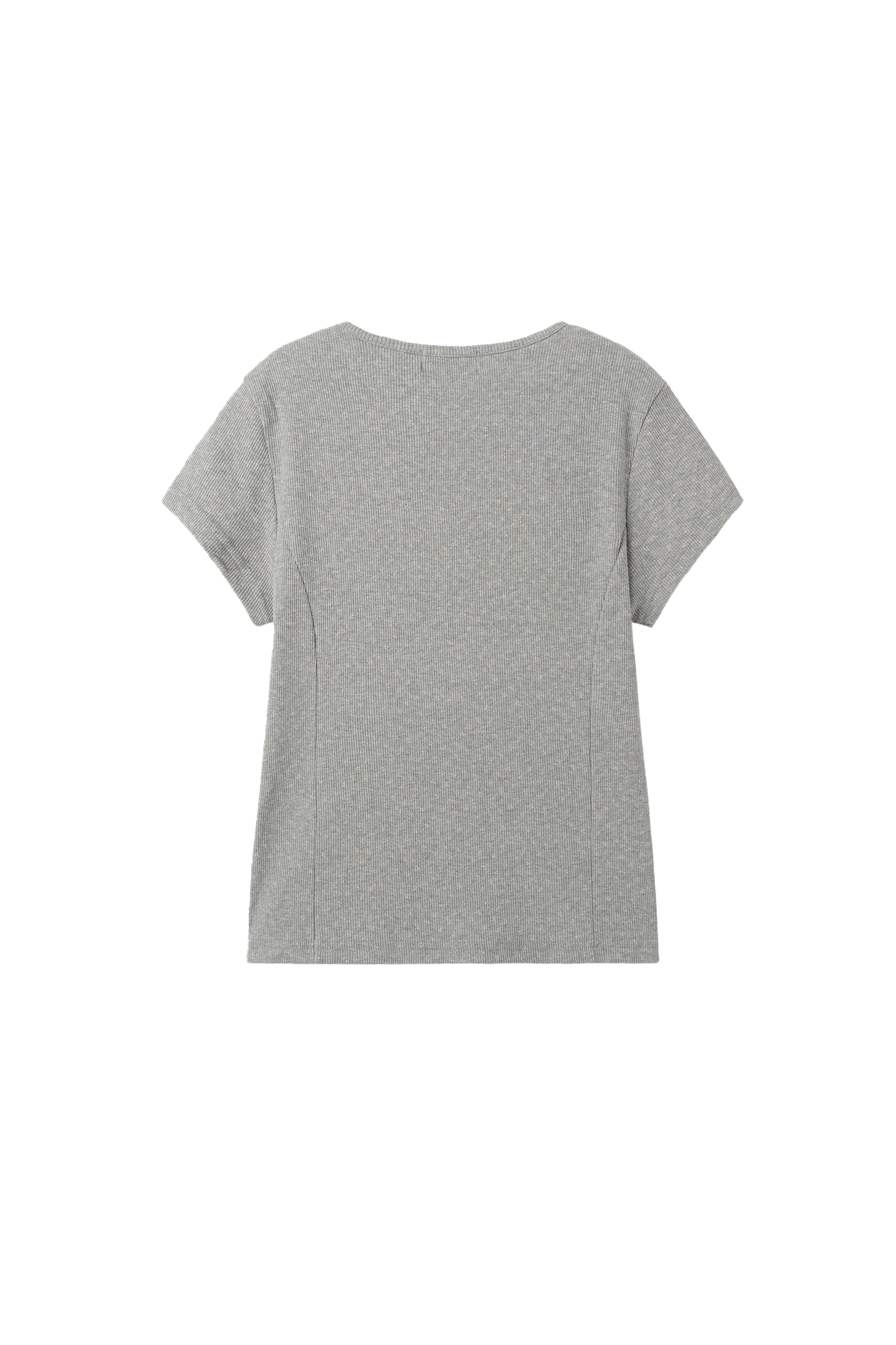TEE-SHIRT FLEURI_GRIS