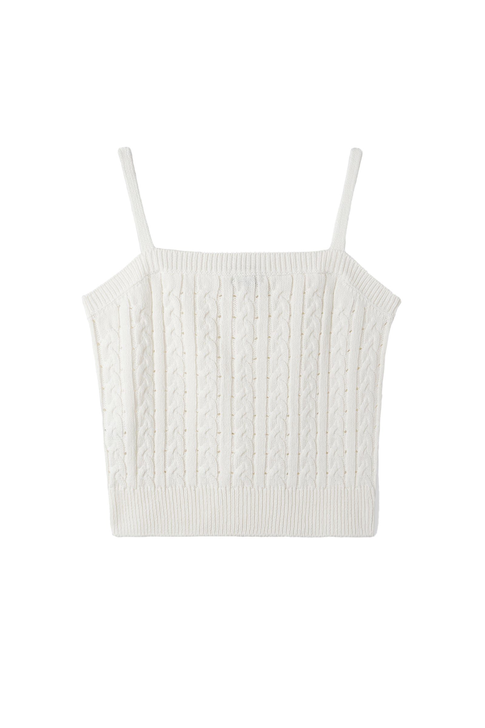 LACE RIBBON SLEEVELESS_IVORY