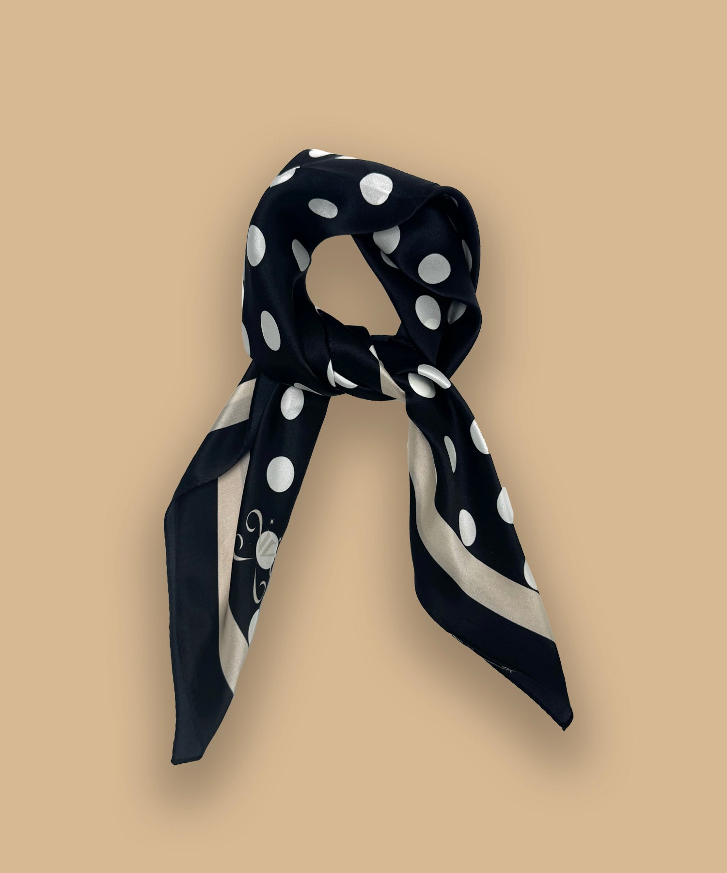 POLKADOT SLIK SCARF