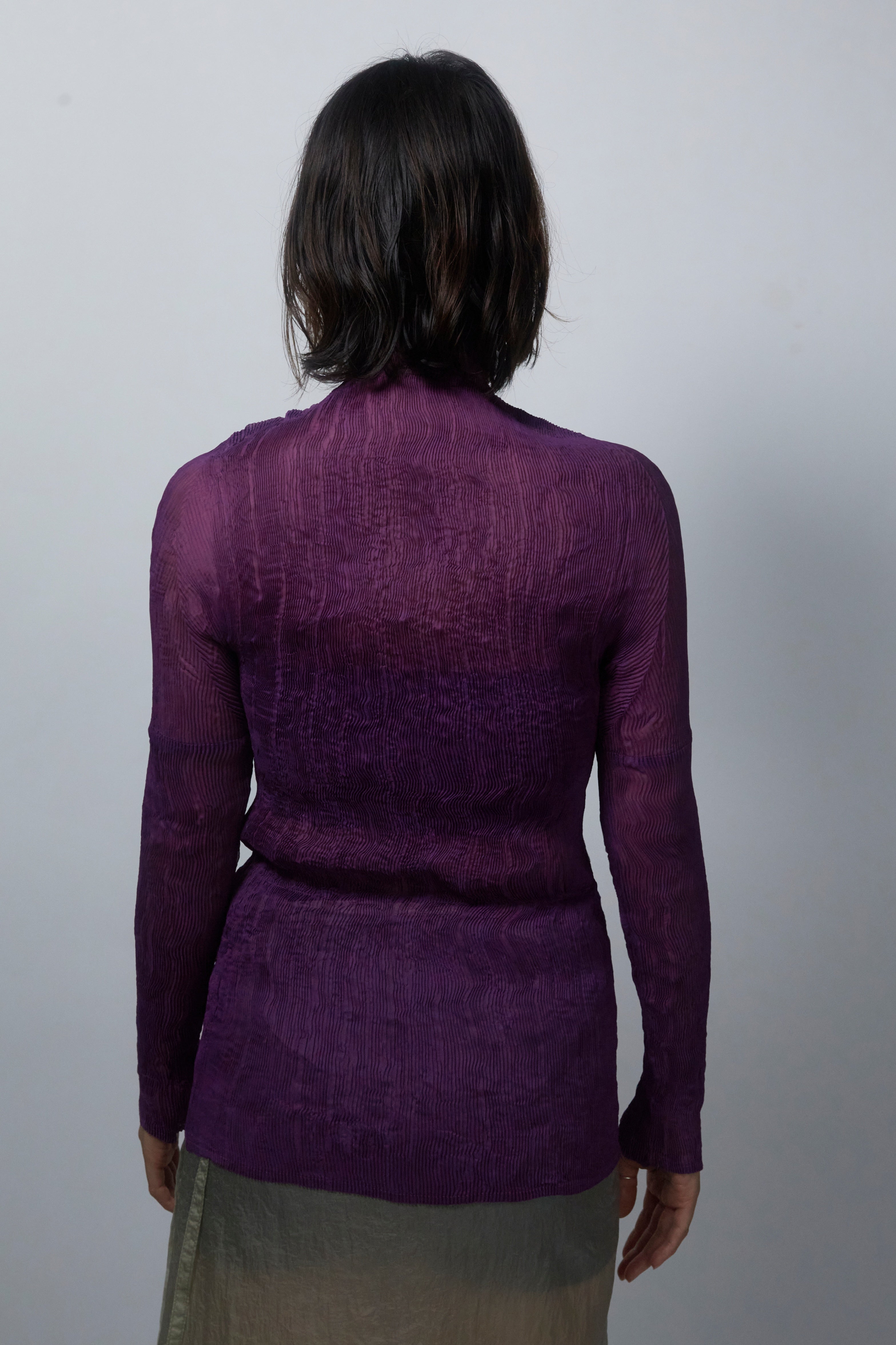 25SS GAZI WRINKLE HIGHNECK_PURPLE