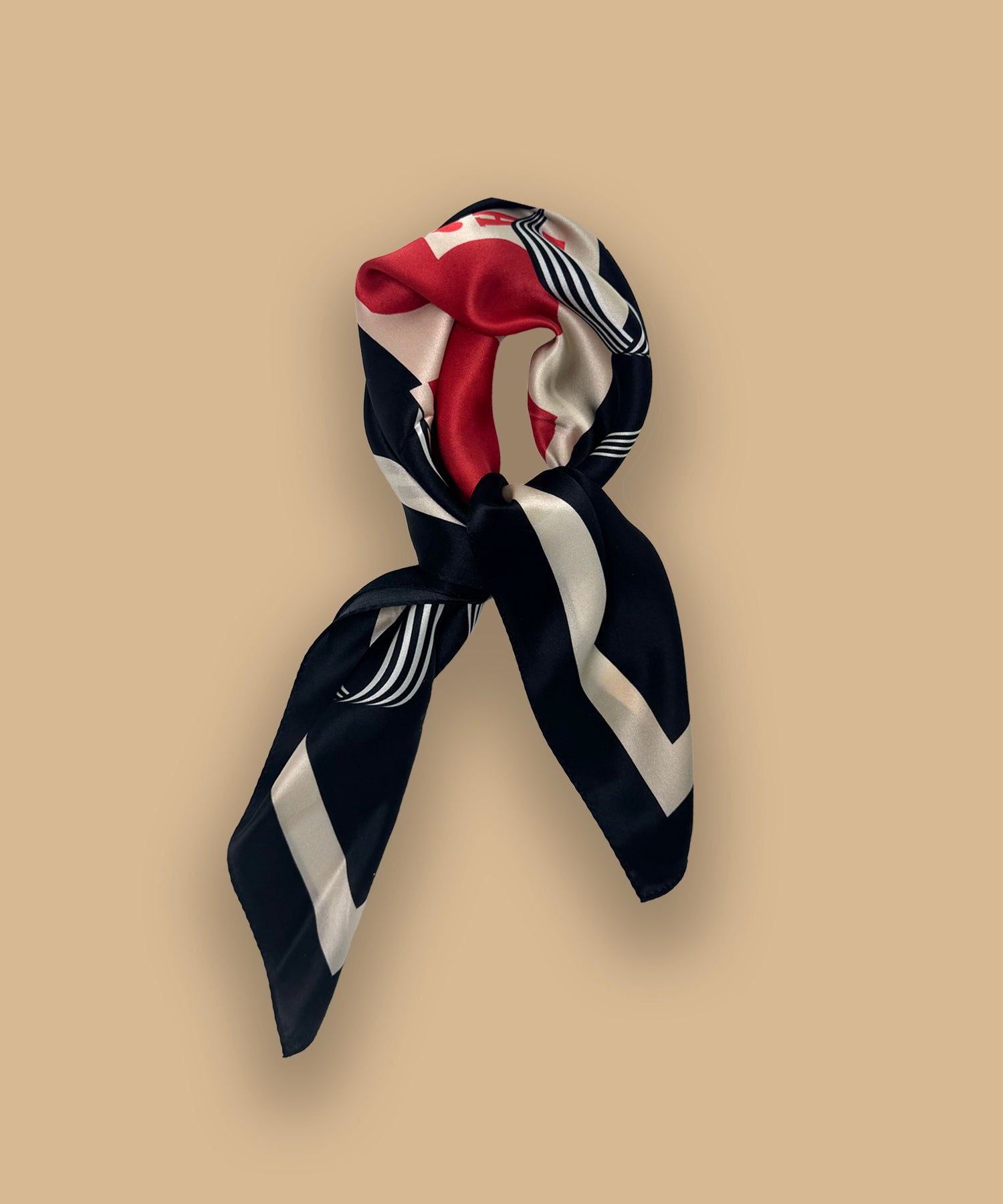 25SS ACE OF HEARTS SLIK SCARF