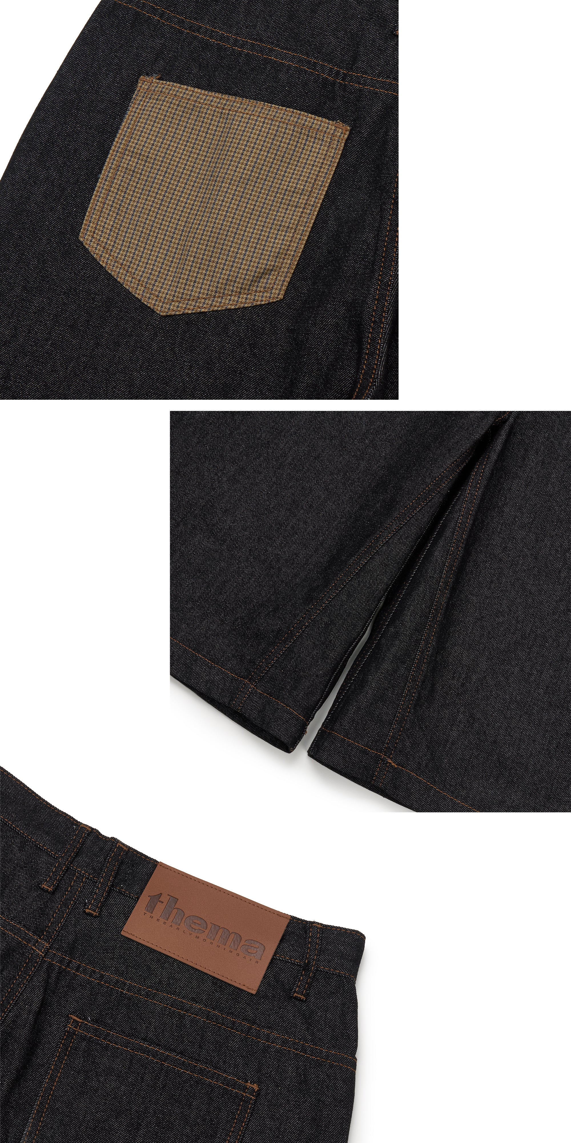 PANTACOURT CAPRI AVEC POCHE À CARREAUX_INDIGO