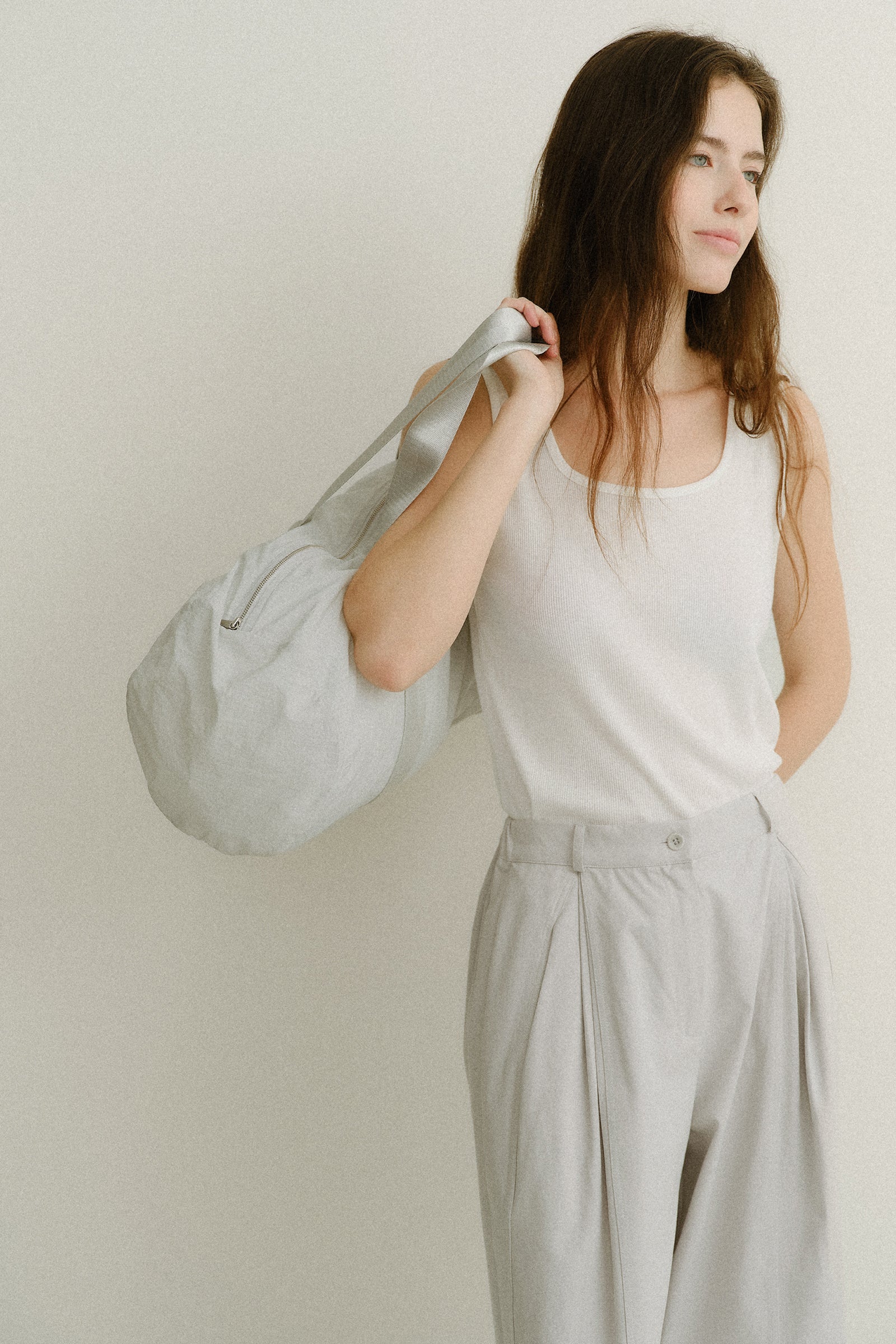 COCOON NYLON DUFFLE BAG_GREY
