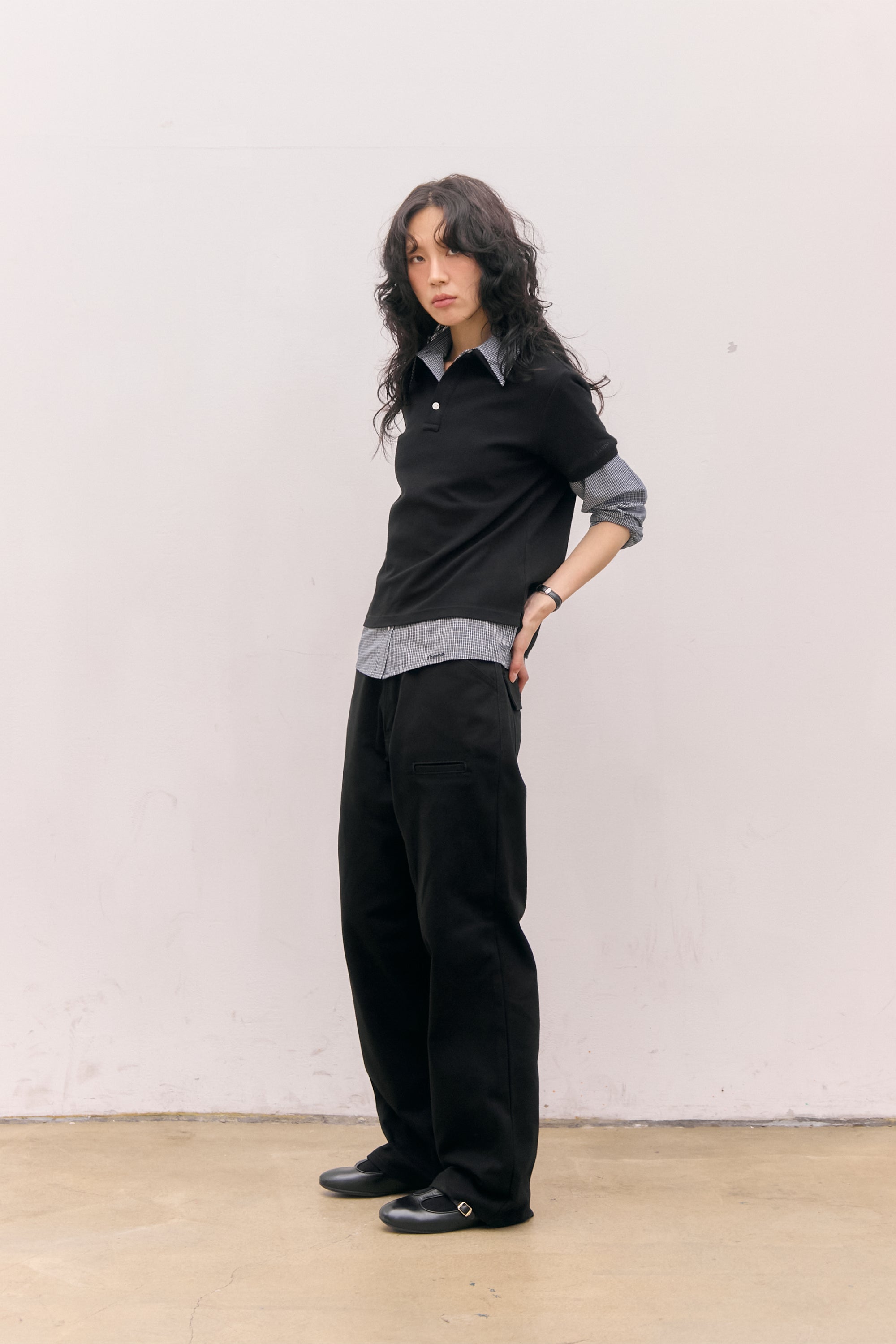 POLO EN COTON PK_NOIR