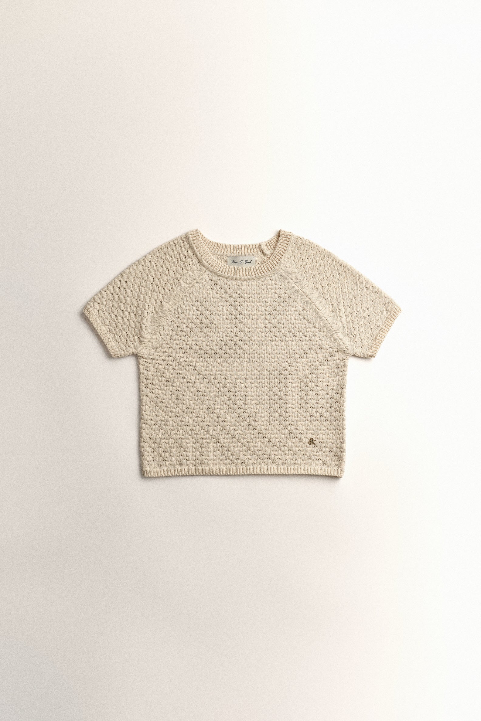 25SS COMB ROUND SWEATER_IVORY