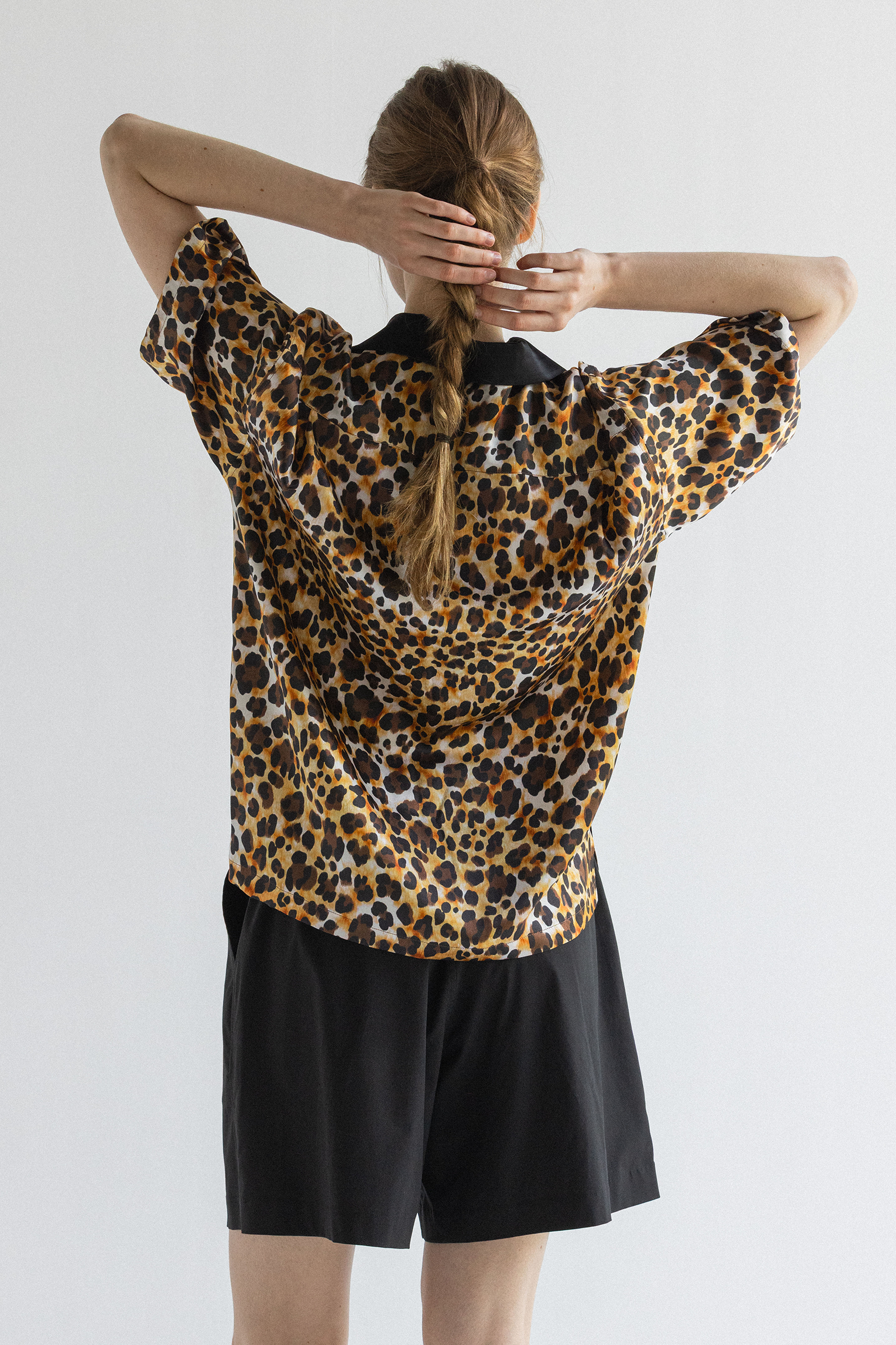 CHEMISE BOWLING LEOPARD_NOIR
