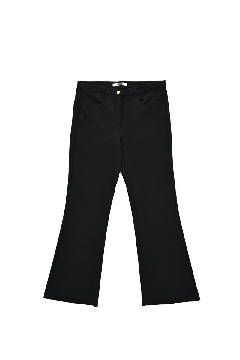 EYELET BOOTCUT PANTS_NOIR