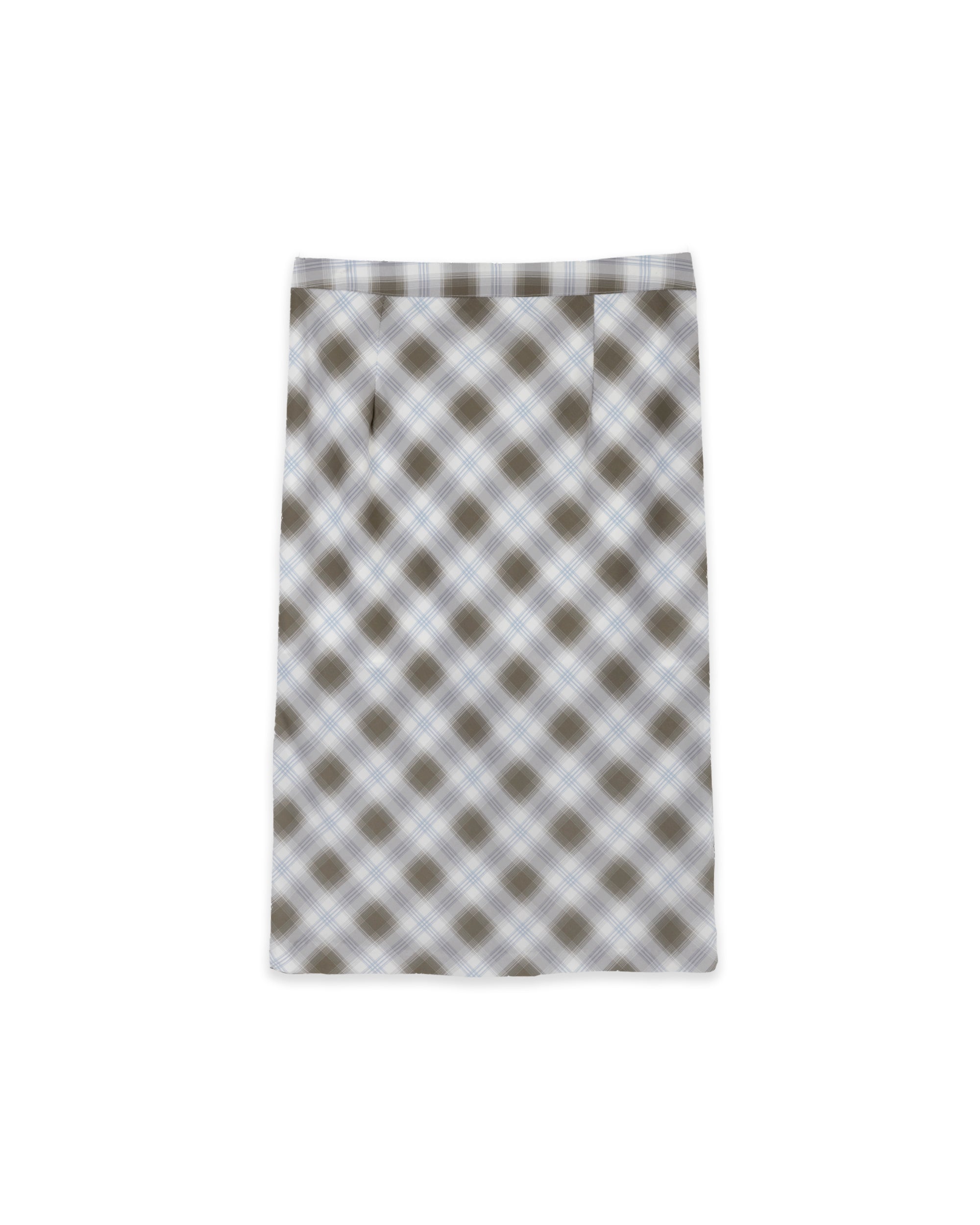 CHECK BIAS SKIRT_BEIGE
