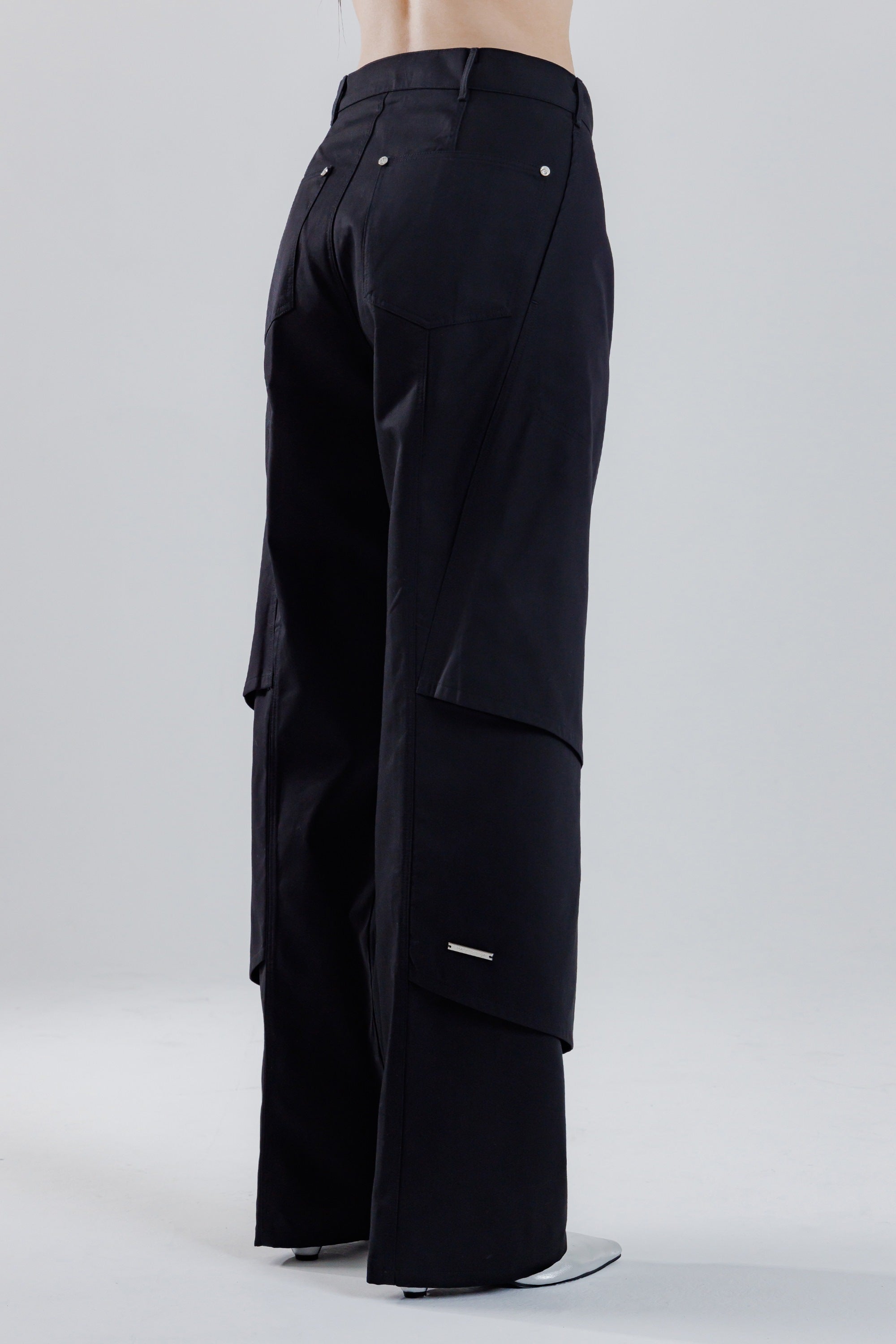 25SS MULTI LAYERED STRAIGHT PANTS_BLACK