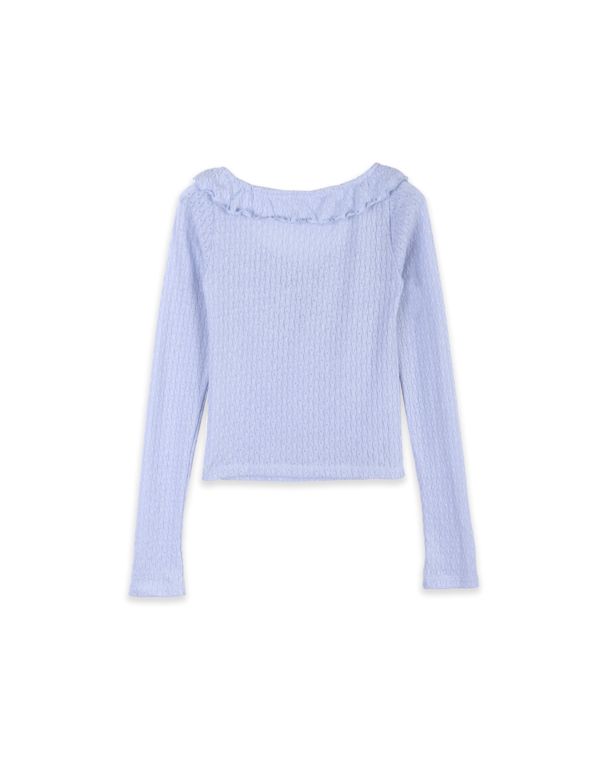 DEEP ROUND FRILL T_SKY BLUE