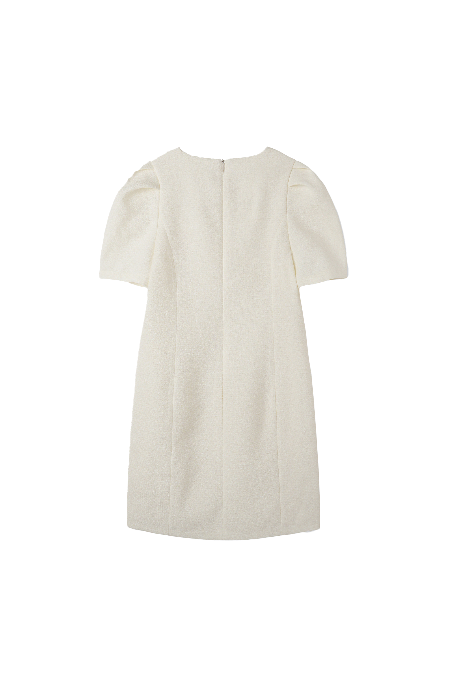 TWEED LINE DRESS_IVORY