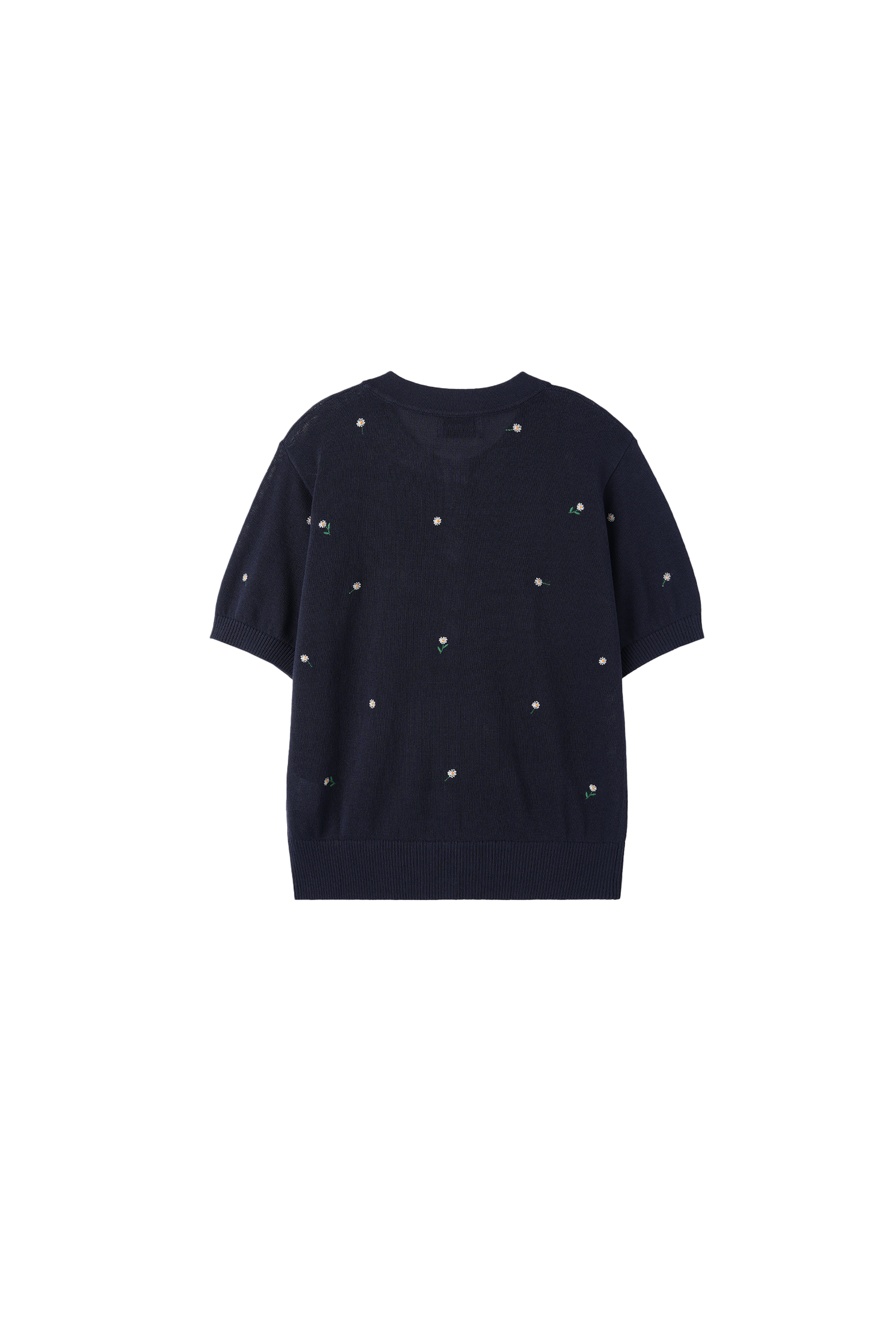 BLOOM STITCH CARDIGAN_NAVY