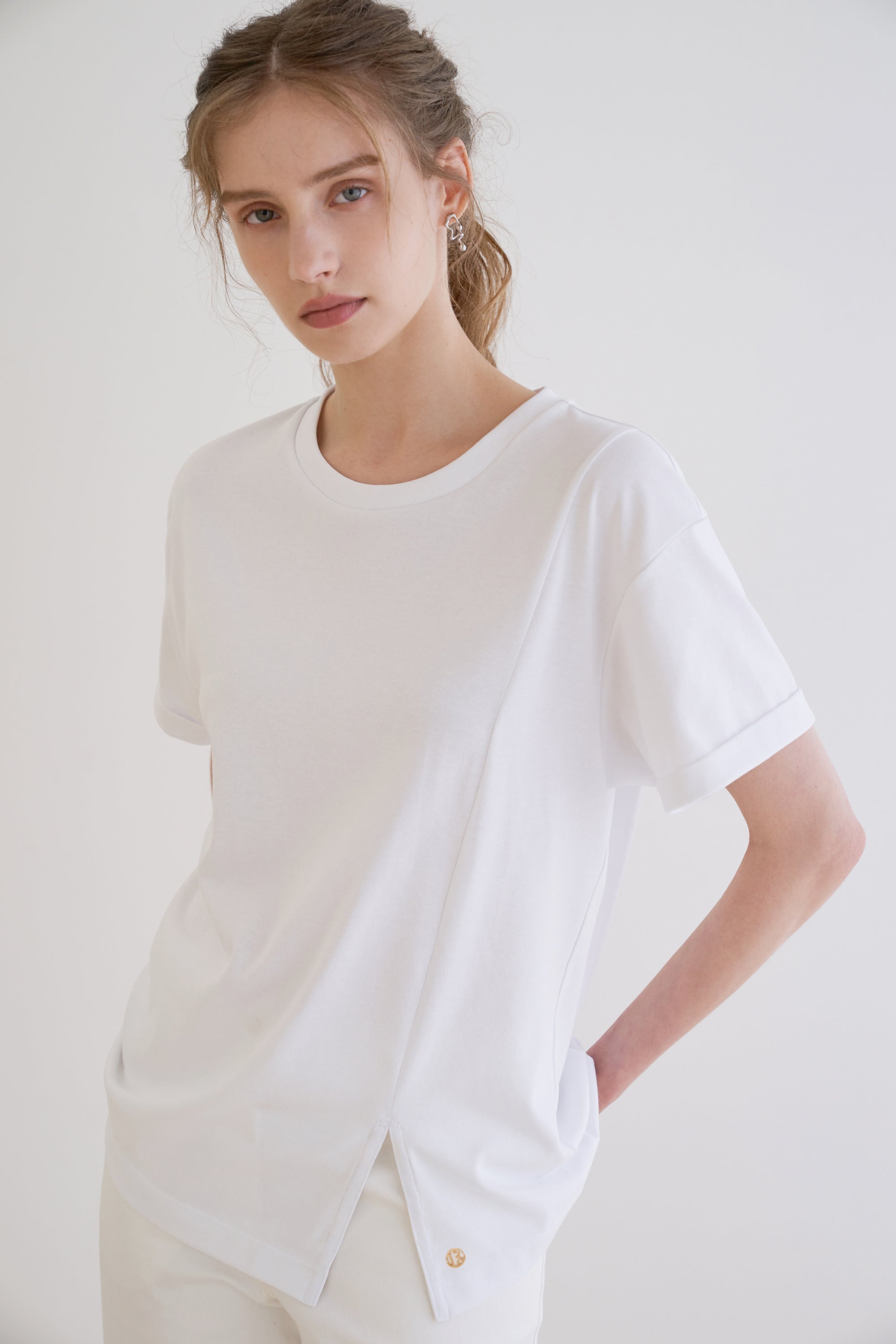 T-SHIRT FENDU PRÉQUEL_BLANC