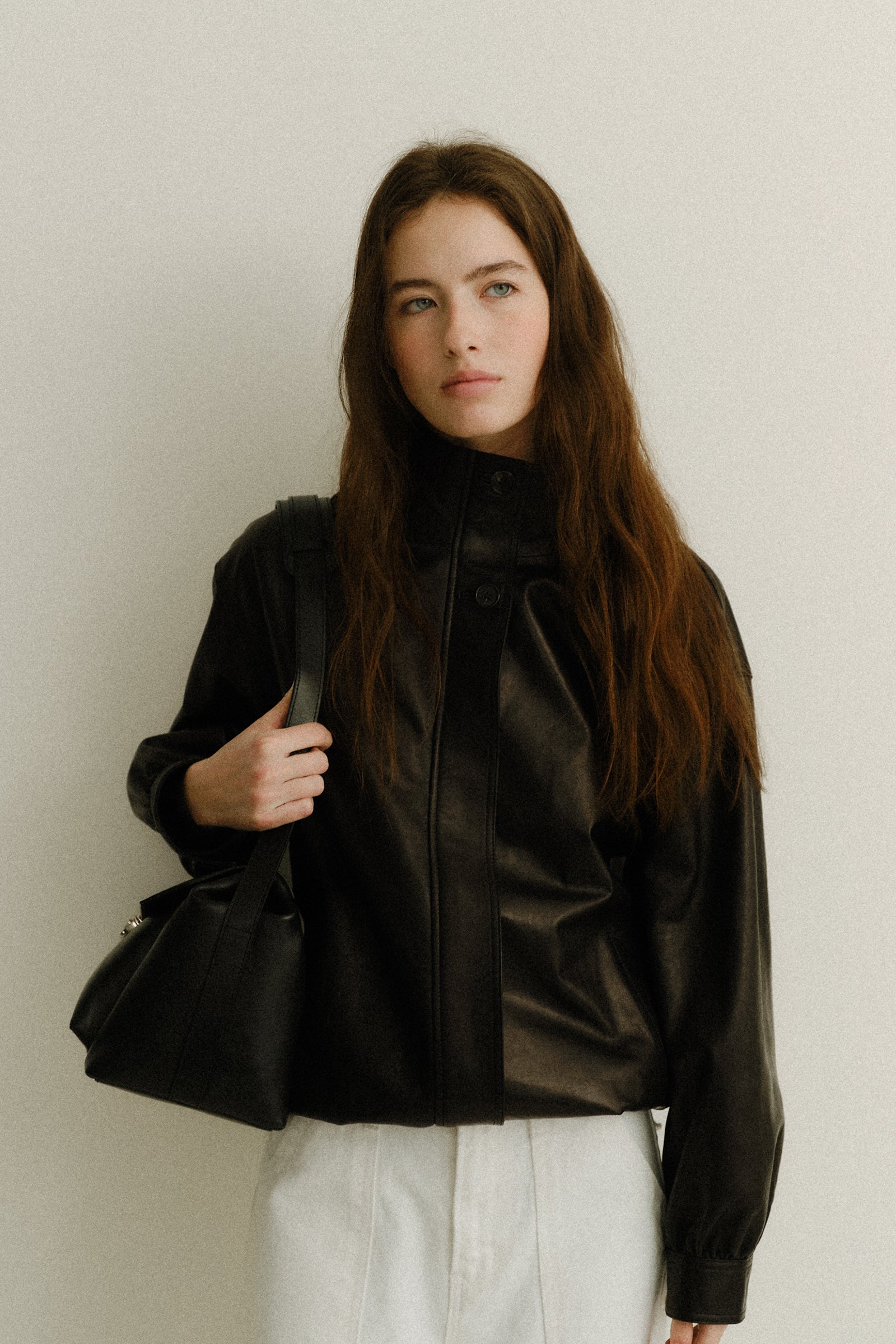 ORLANDO VEGETABLE LEATHER JUMPER_NOIR