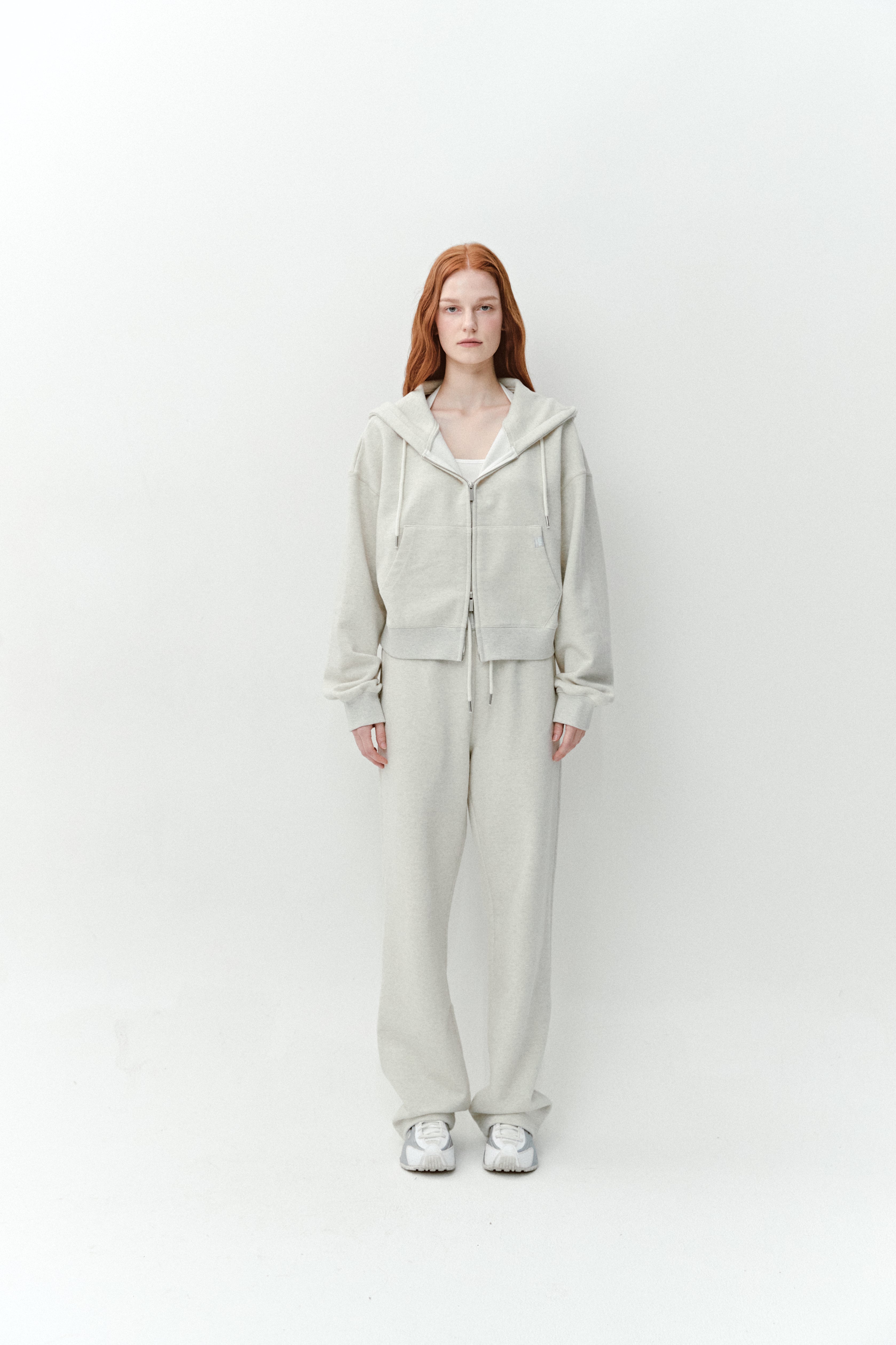 AS BASIC HOOD ZIP UP_BLÉ