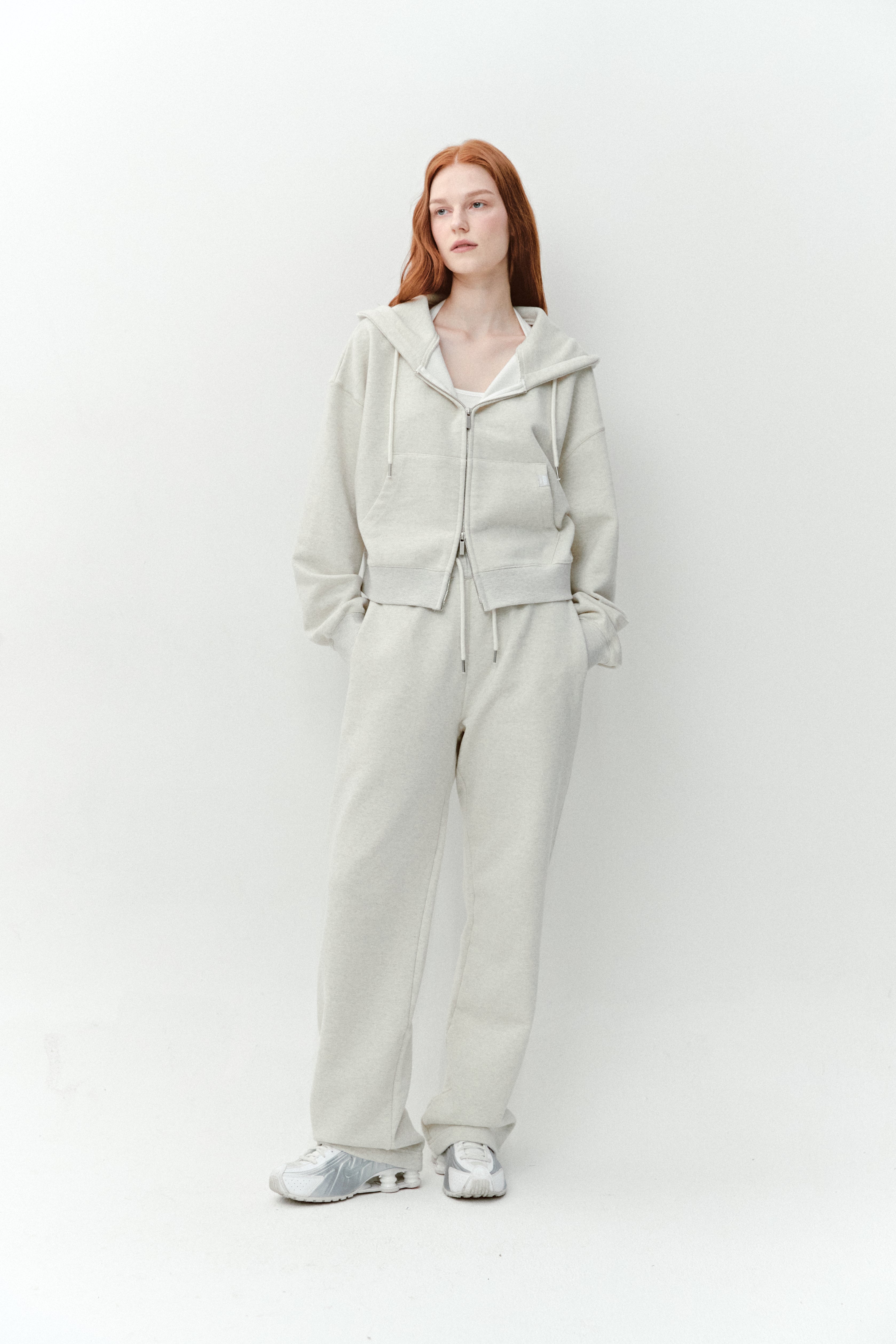 AS BASIC HOOD ZIP UP_BLÉ