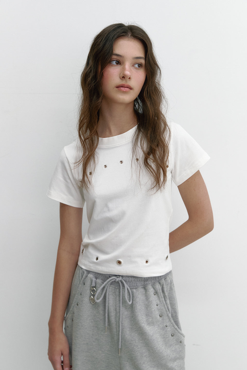 CURVE EYELET T_IVORY