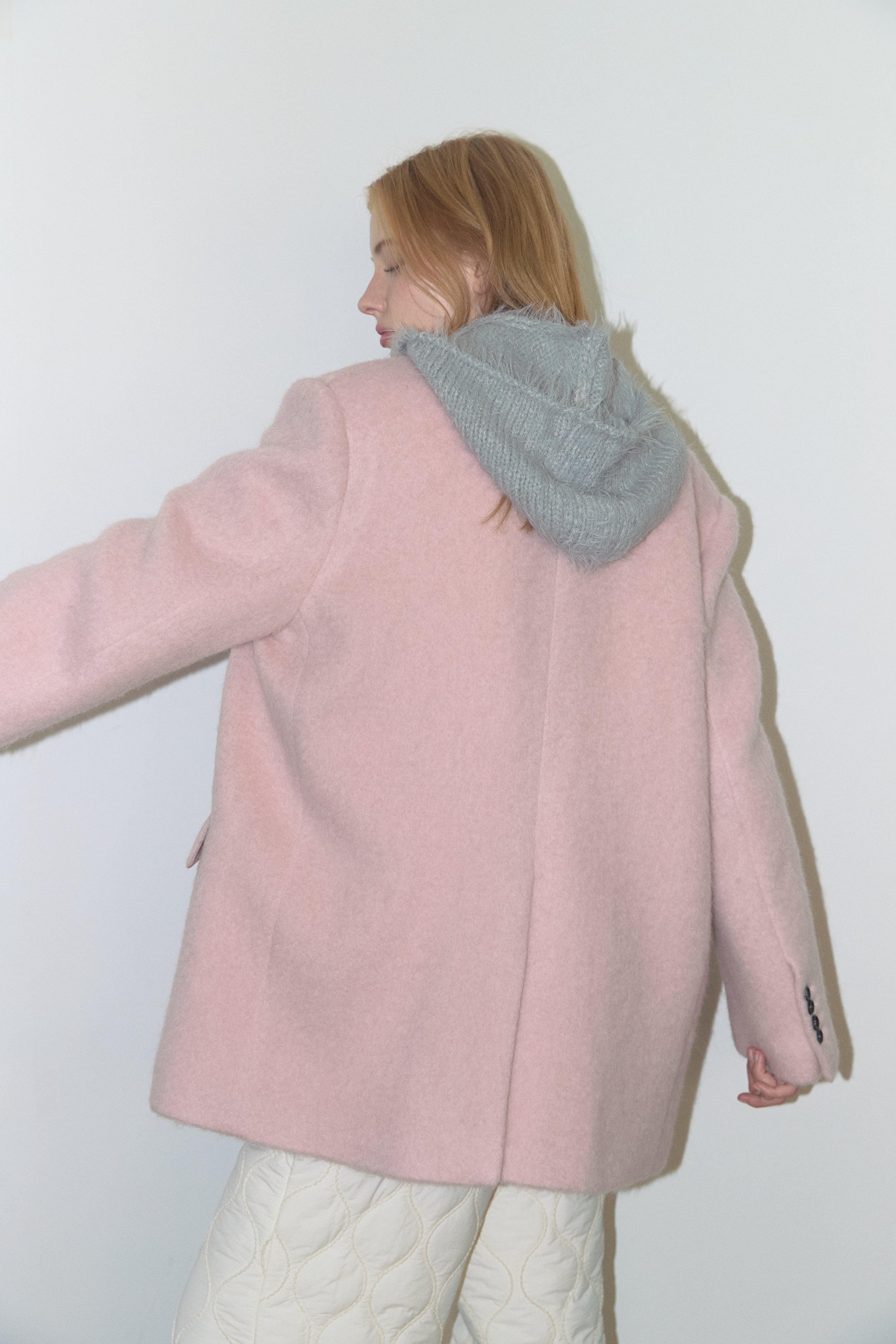 BABY ANGEL HOODIE HAT_GREY