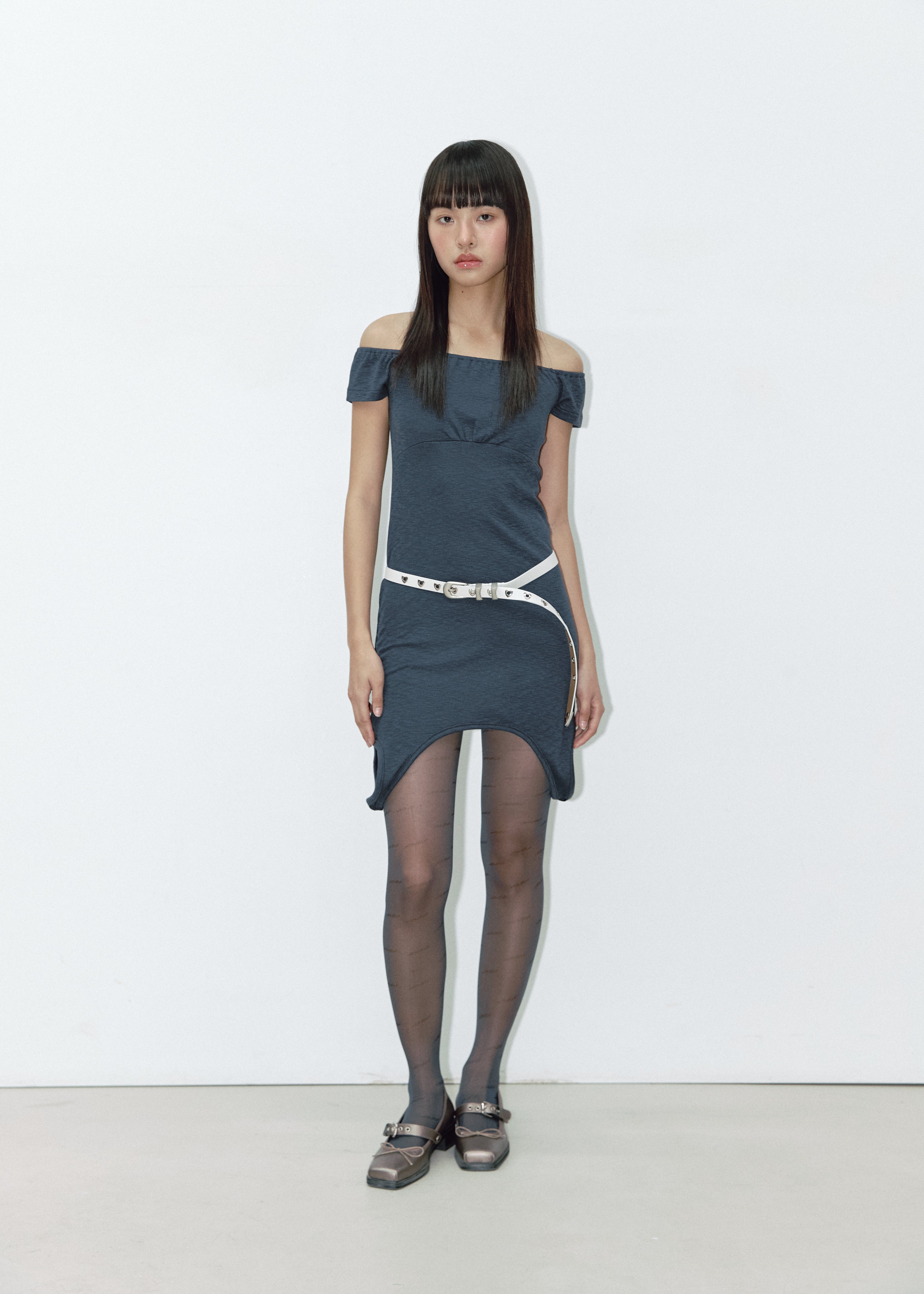 HEART SLIM BELT_IVORY