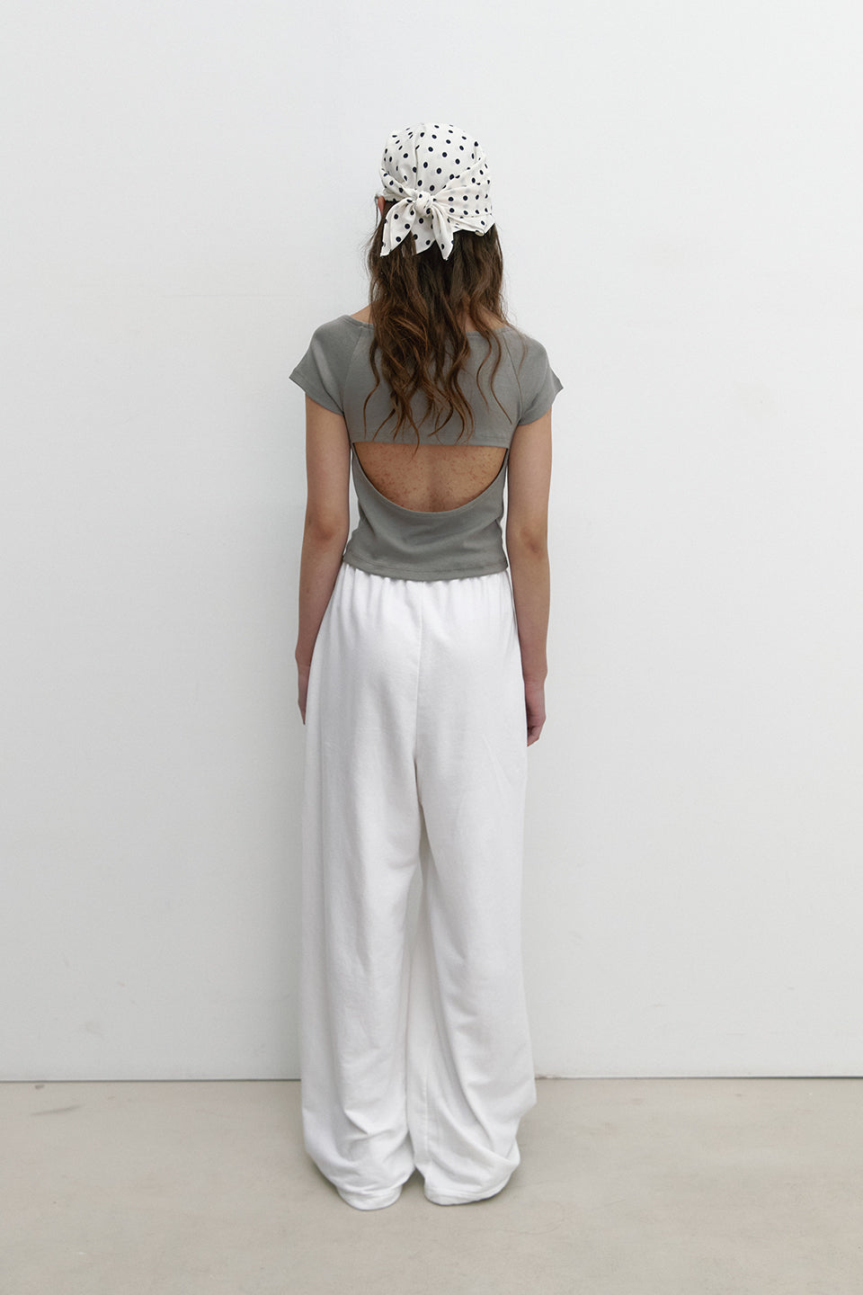 POCKET STUD SWEATPANTS_IVORY